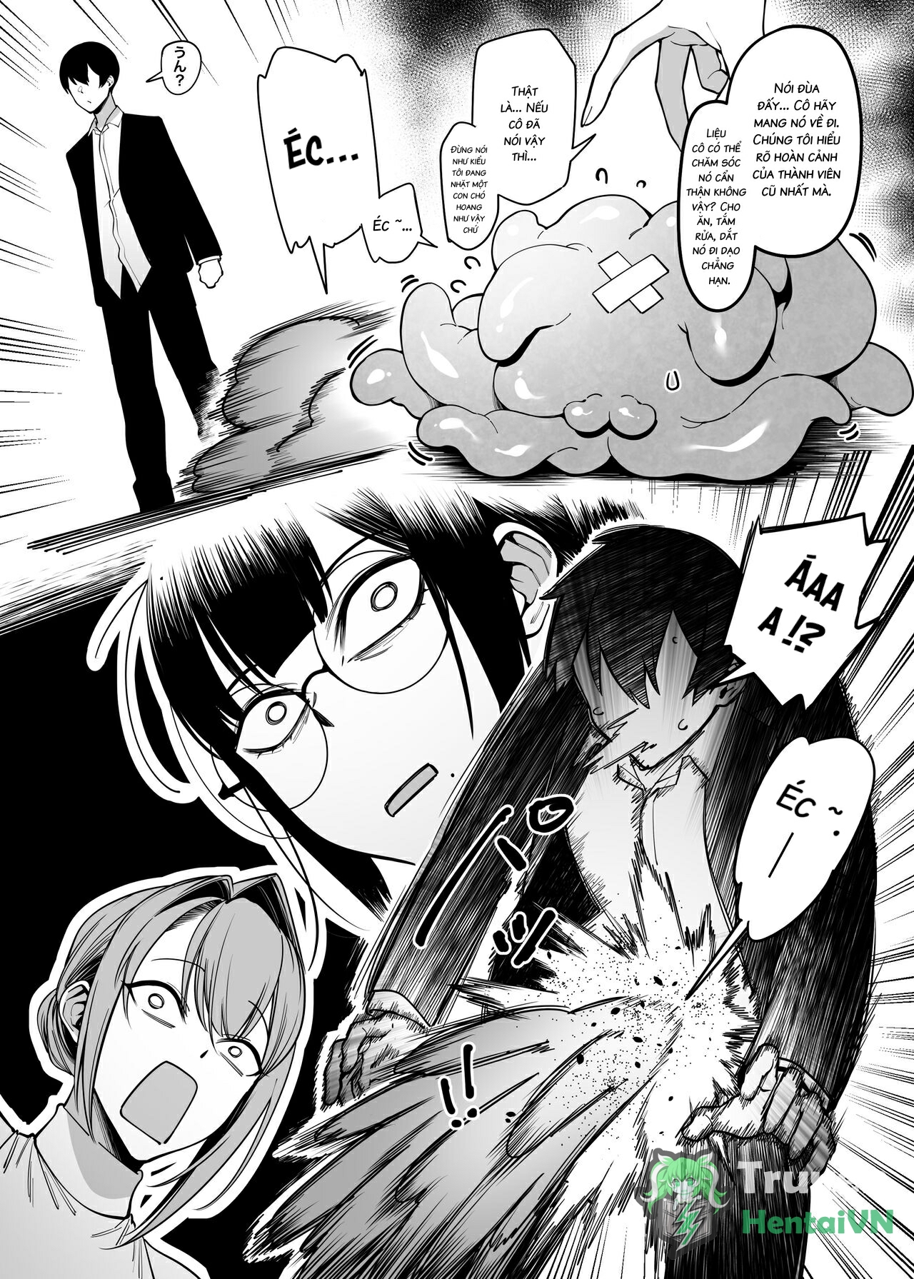 Đọc truyện hentai Otonari-san wa Yami Soshiki ni Nikutai Kaizou sareta Moto Seigi Sentai Member deshita - Chap 3