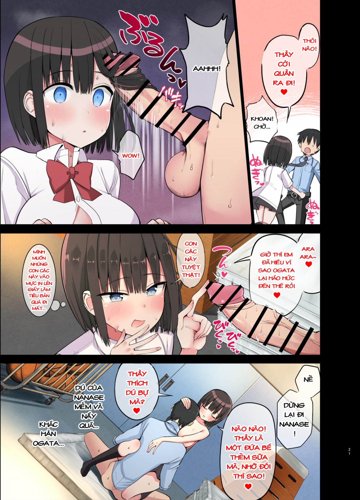 Đọc truyện hentai Bitch Gal! Sensei no BIG Chinchin Daaisuki - Day 2~ Con Phò Non Nanase Nứng Lồn Thèm Được Giáo Dục~