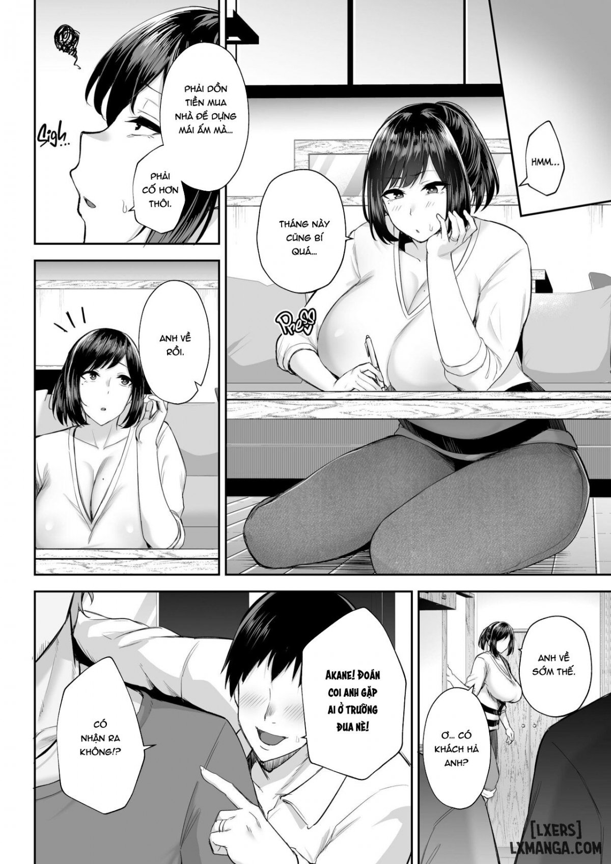 Đọc truyện hentai Netorareta Bakunyuu Osananajimi Tsuma Akane -Mukashikkara Shinyuu (SeFri) to Yarimakuri Deshita lol- - Oneshot