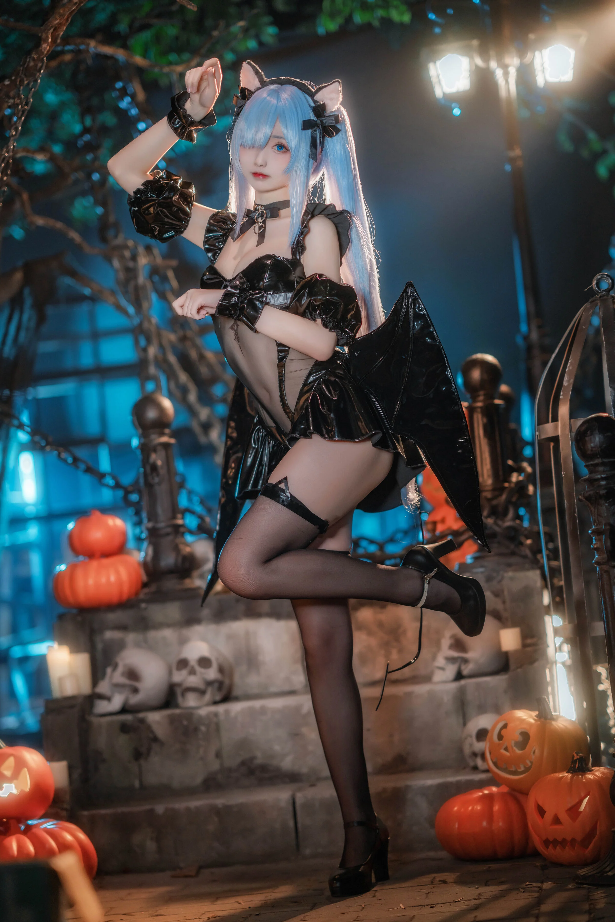 Đọc truyện hentai Tuyển tập Albums siêu phẩm Cosplay - Chap 150 - Azur Lane Janus Halloween Meow Meow Đêm kinh dị