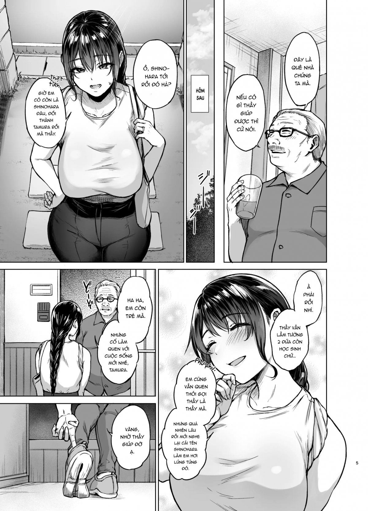 Đọc truyện hentai Kì nghỉ hè dưới quê của cô con dâu với bố chồng - Oneshot