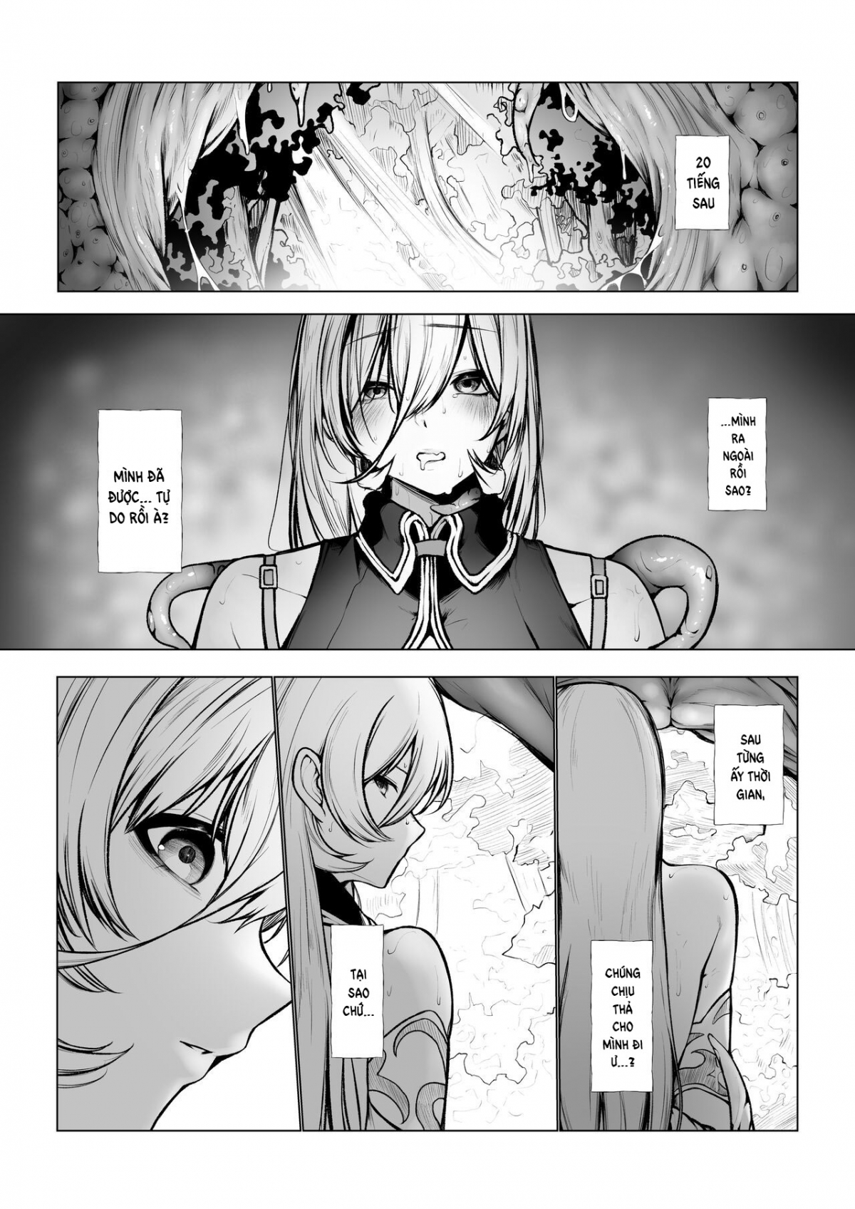Đọc truyện hentai Shokushu ni Tsukamatchatta - Oneshot