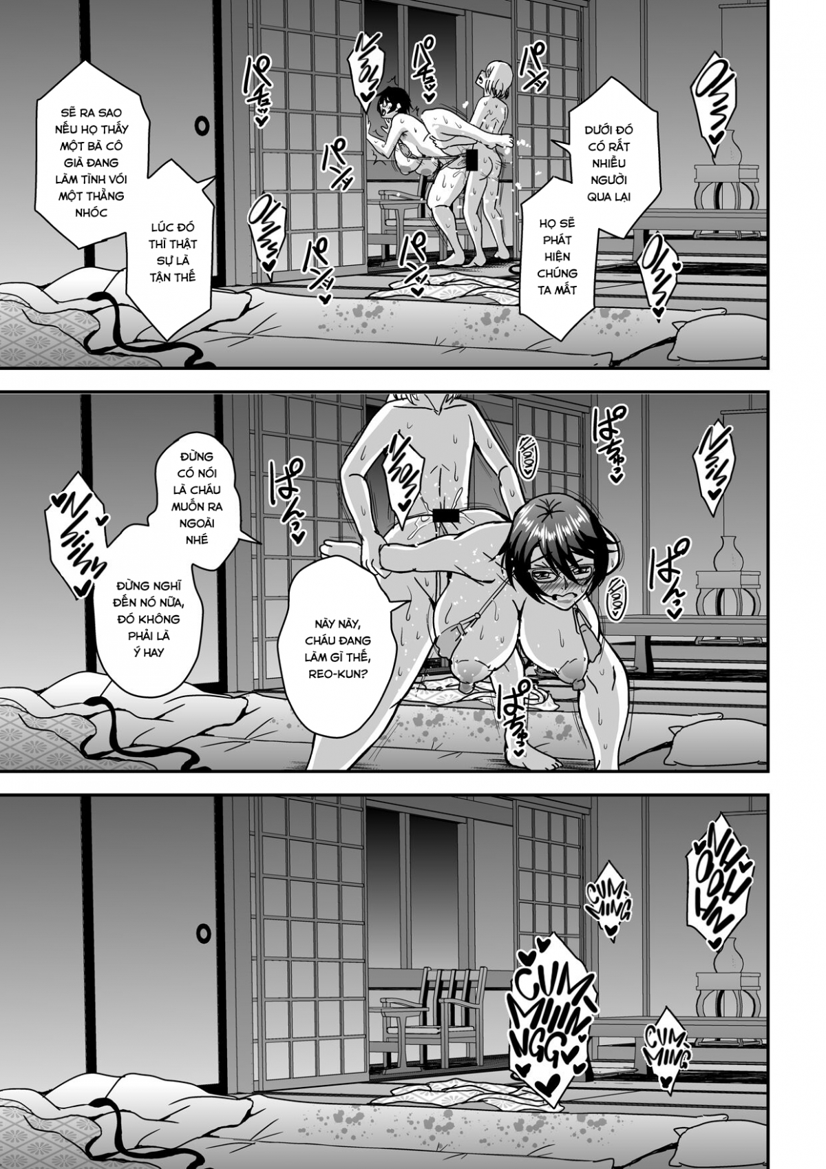 Đọc truyện hentai Alofou độc thân và mối quan hệ với con trai của bạn cô - Chap 2