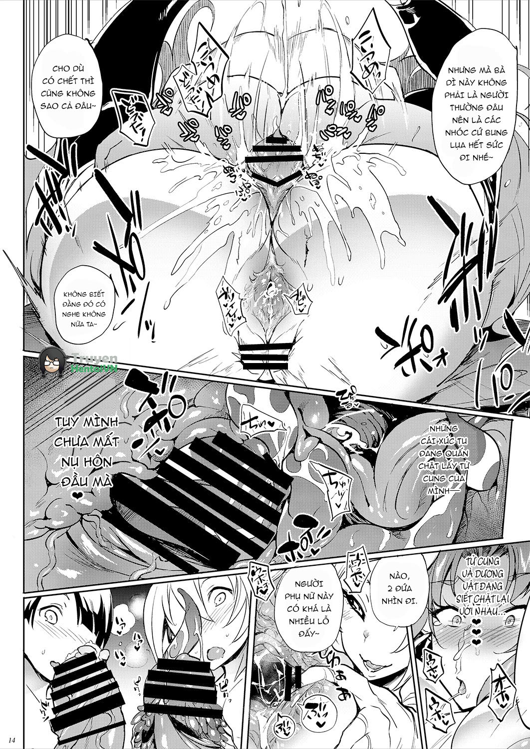 Đọc truyện hentai Sở thích ăn cặc của quái vật 3 đầu oneshot