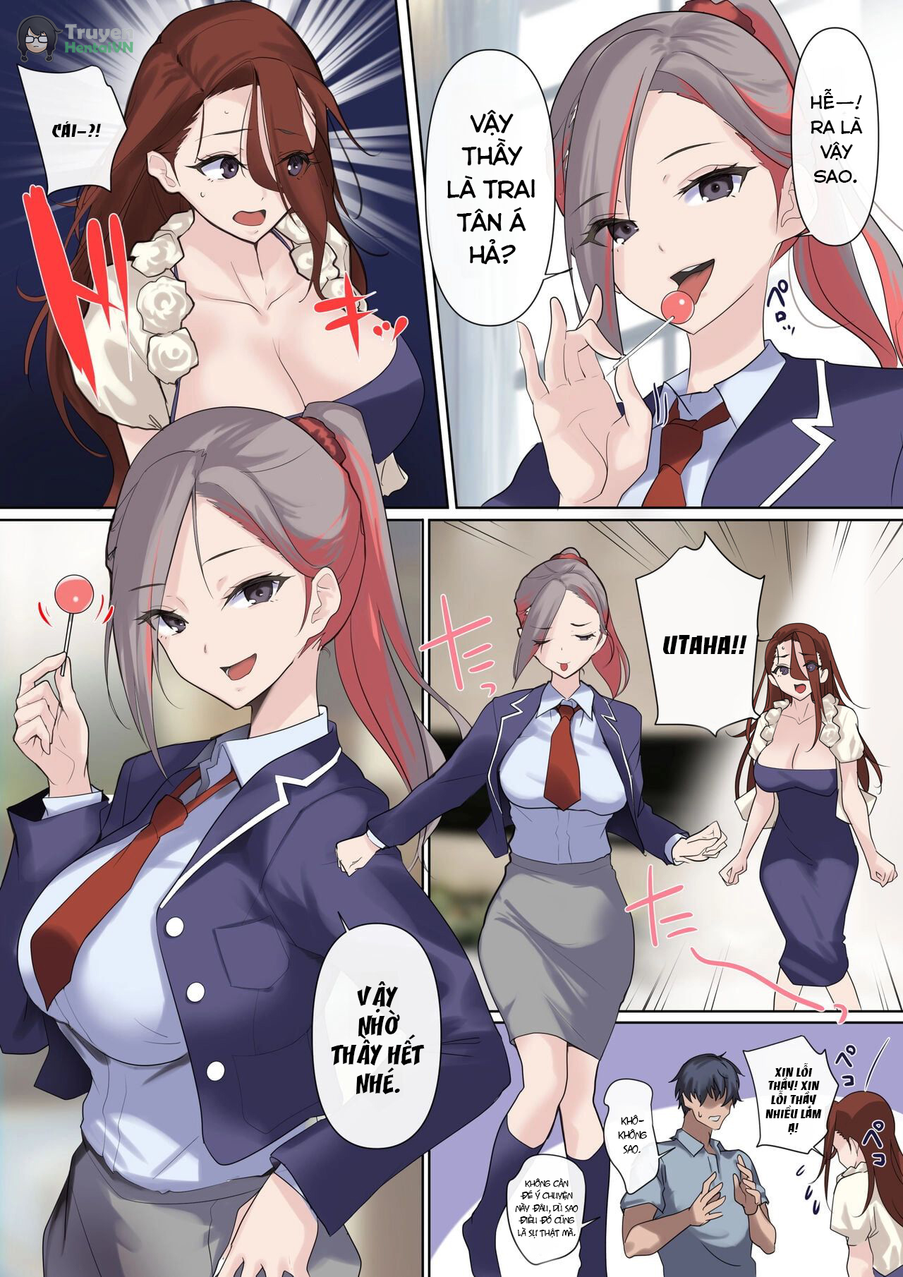 Đọc truyện hentai Nữ doanh nhân dâm đãng và cô giáo trinh nữ - oneshot