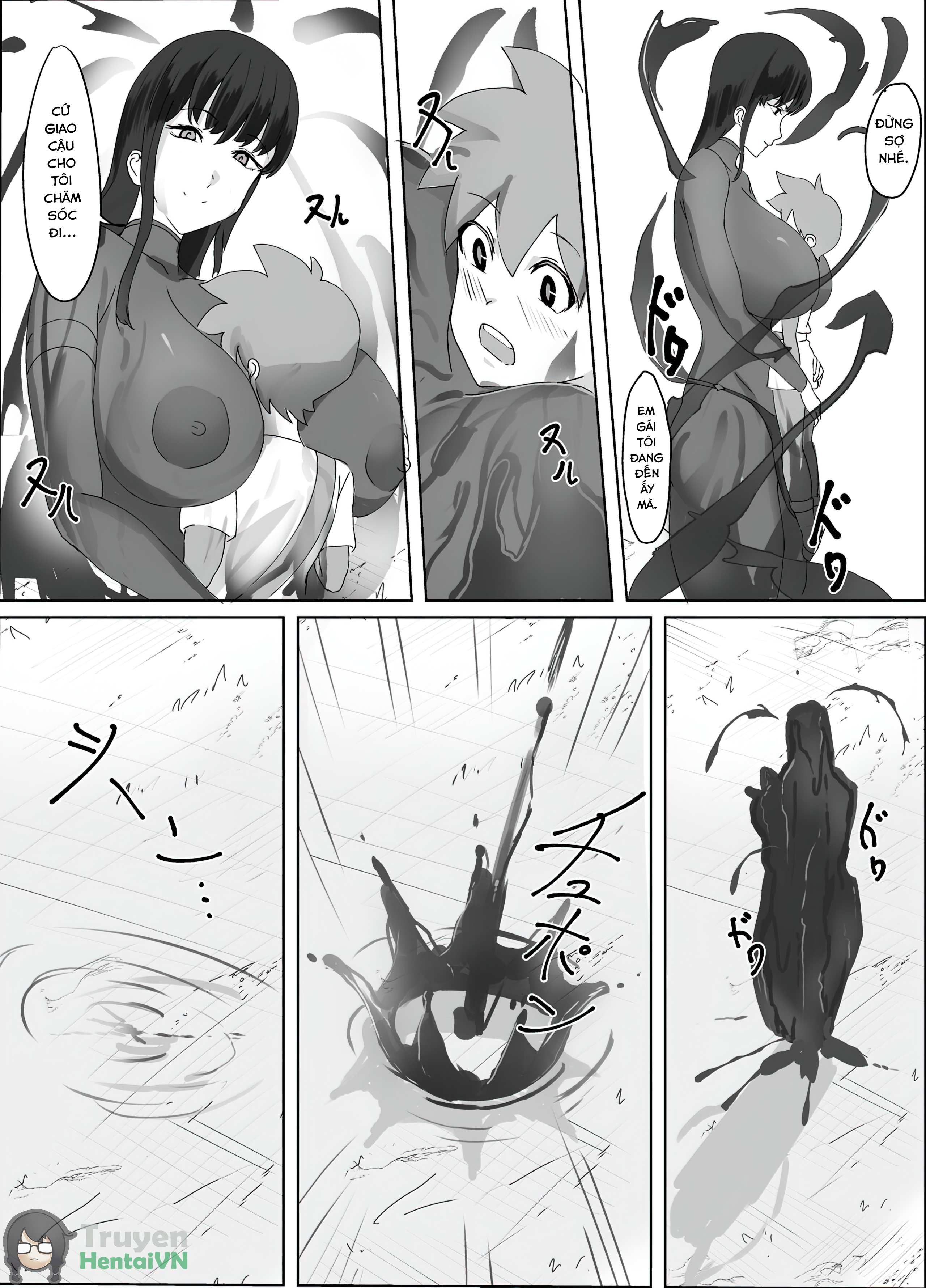 Đọc truyện hentai Kuro Majutsushi no Onee-san ni Kiniirarete Shiborareru Hanashi oneshot