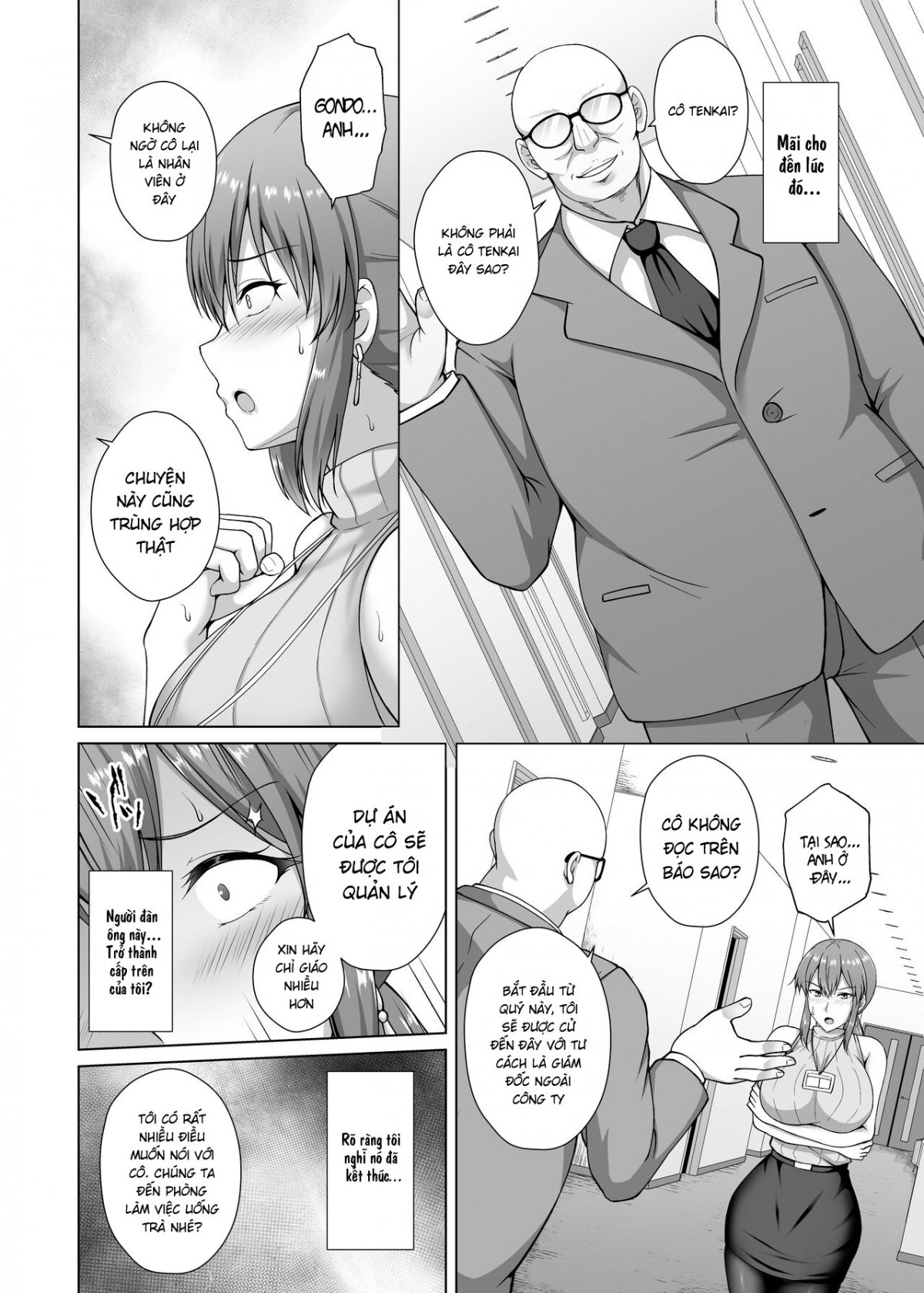 Đọc truyện hentai Choukyou Zumi Hitozuma OL wa Joushi ni Dakare Futatabi Ochiru - Oneshot