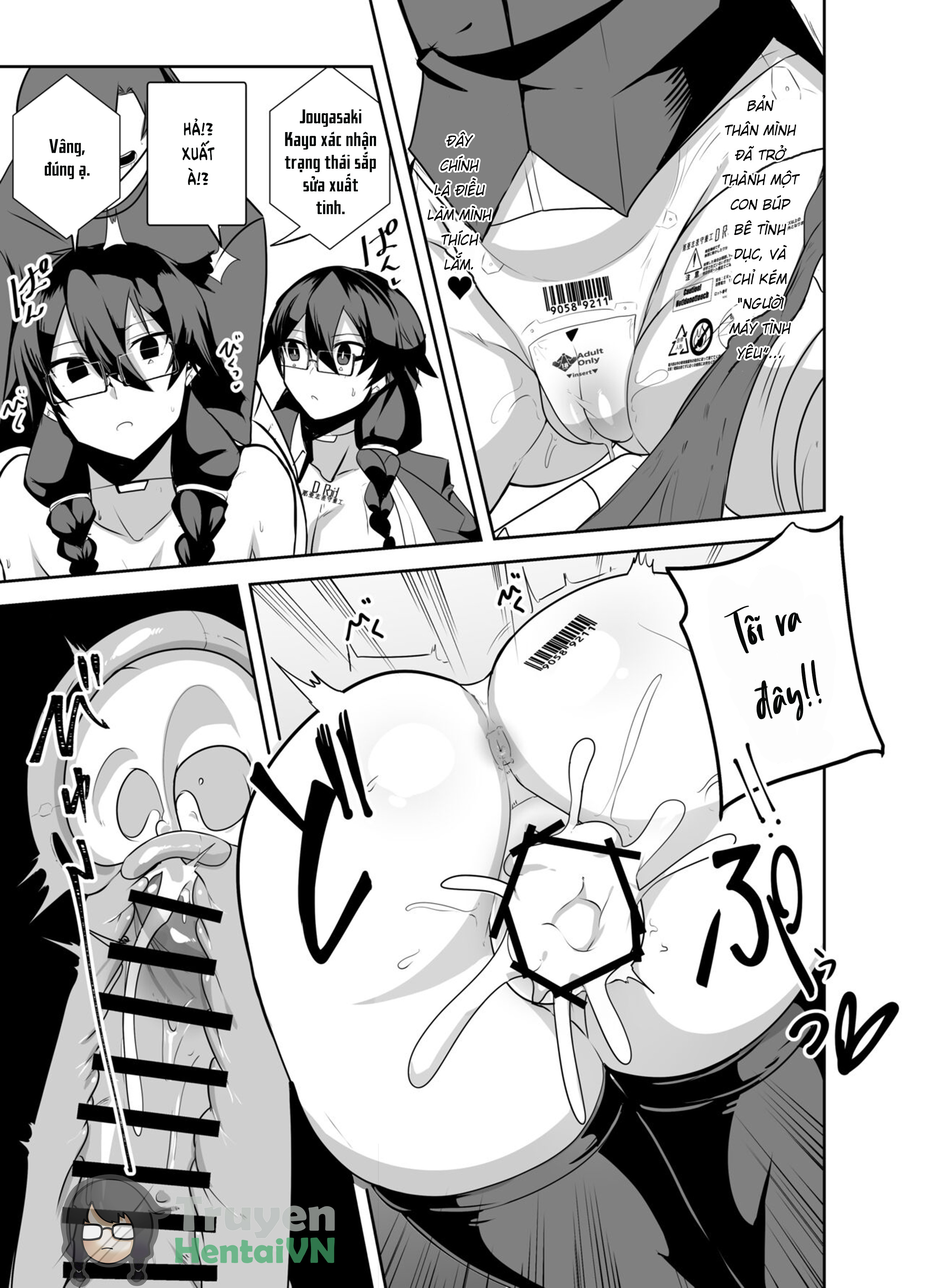 Đọc truyện hentai Android no Osananajimi Tachi to Chitsu Onahoecchi Suru Hanashi - oneshot