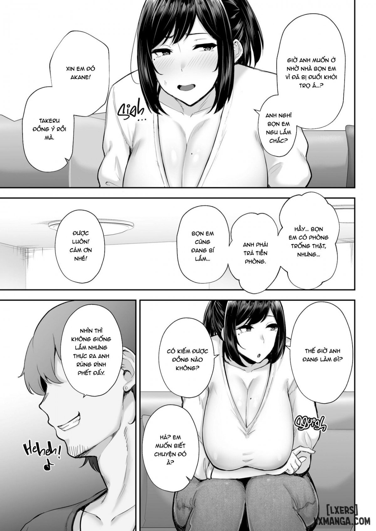 Đọc truyện hentai Netorareta Bakunyuu Osananajimi Tsuma Akane -Mukashikkara Shinyuu (SeFri) to Yarimakuri Deshita lol- - Oneshot