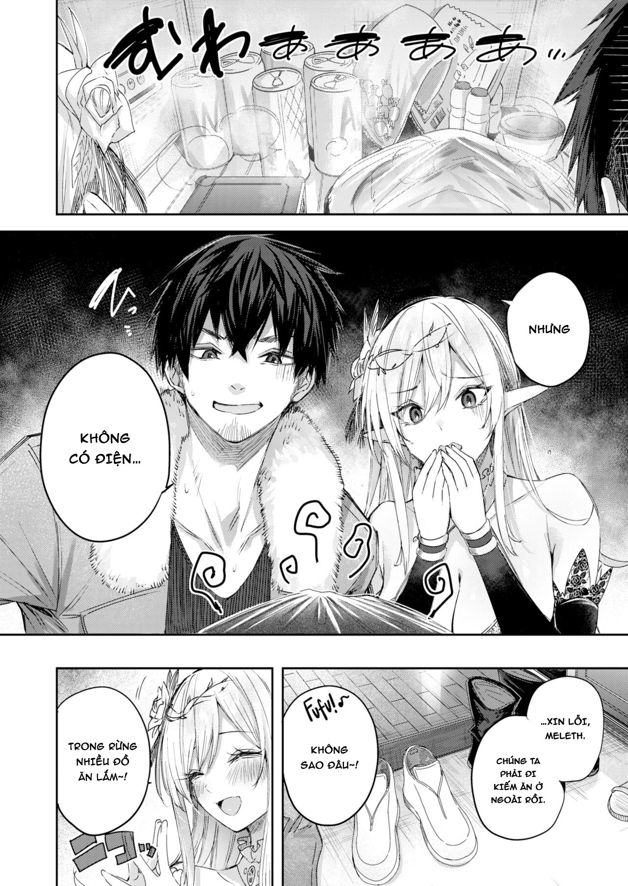 Đọc truyện hentai Anh chàng thợ săn và cô yêu tinh may mắn - Chap 3