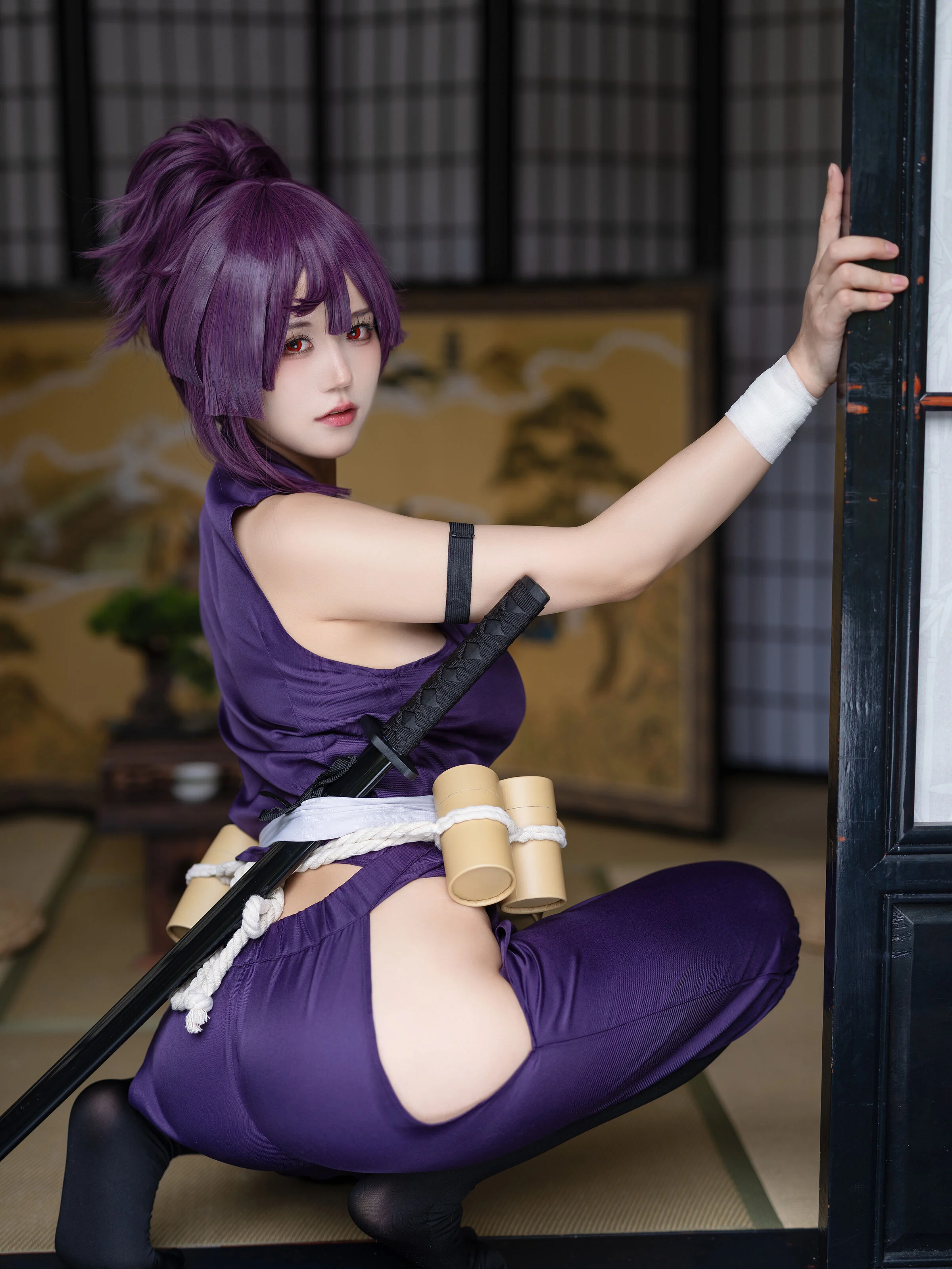 Đọc truyện hentai Tuyển tập Albums siêu phẩm Cosplay - Chap 233 - Ogura Chiyo w - Yuzuriha hell raku gang