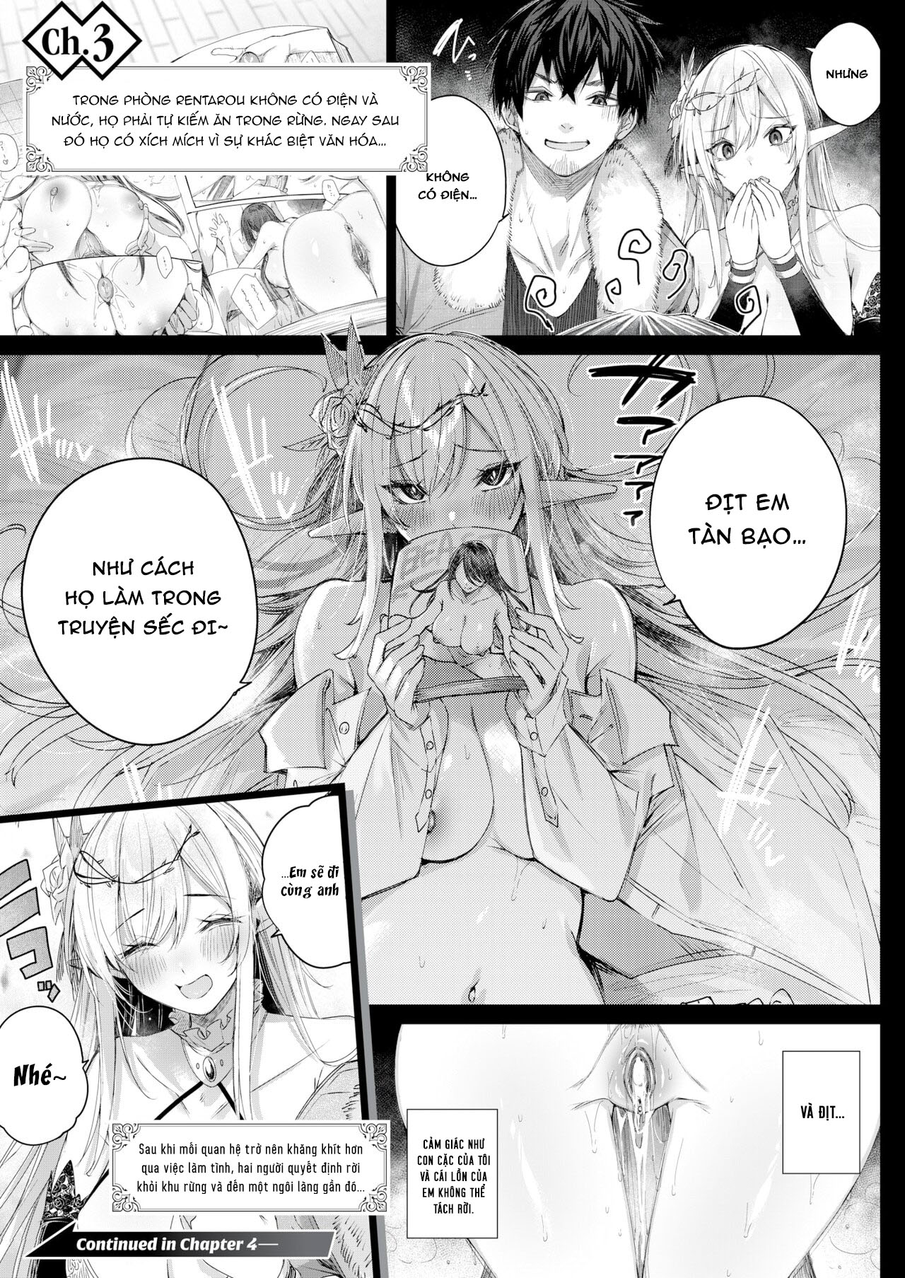 Đọc truyện hentai Anh chàng thợ săn và cô yêu tinh may mắn - extra