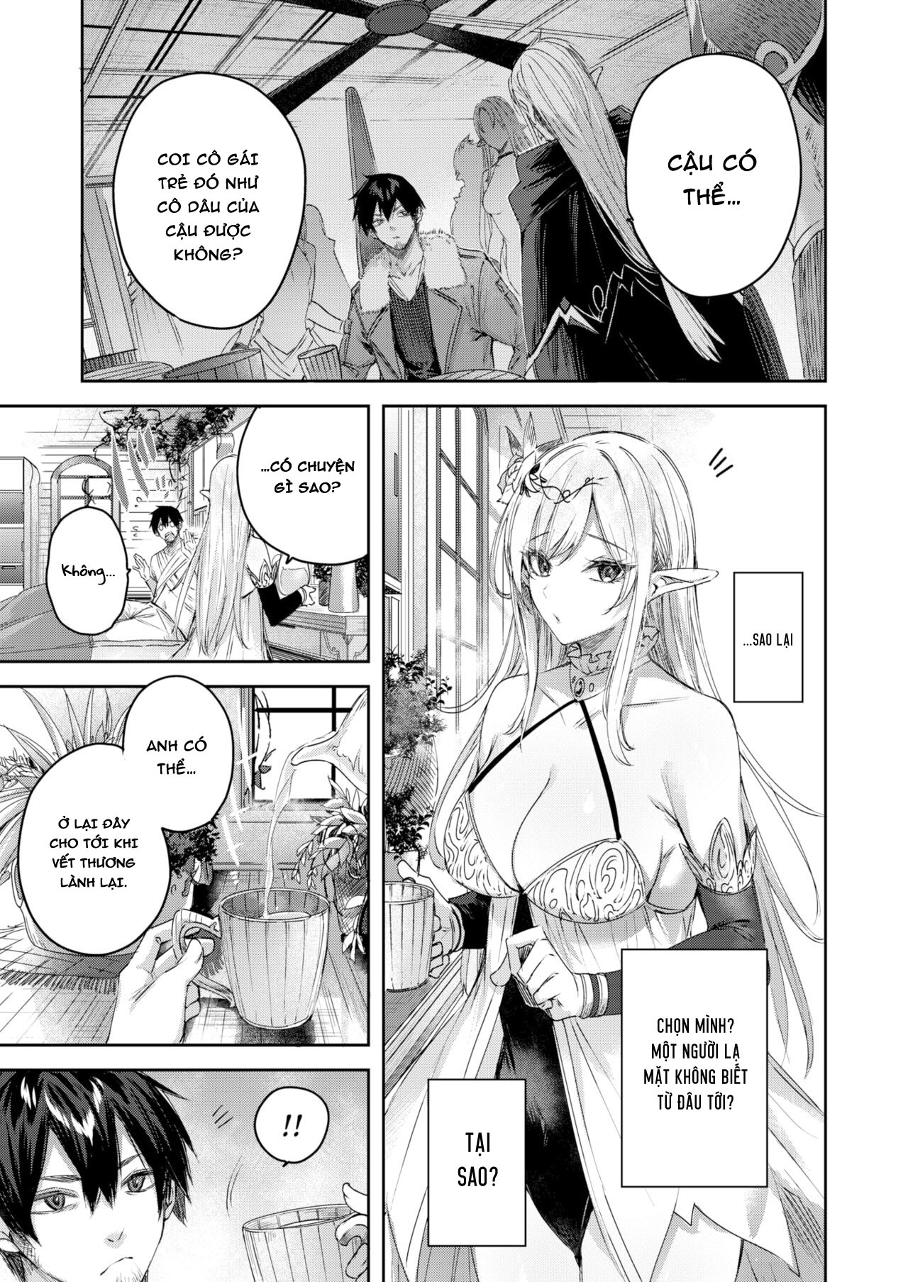 Đọc truyện hentai Anh chàng thợ săn và cô yêu tinh may mắn - Chap 1