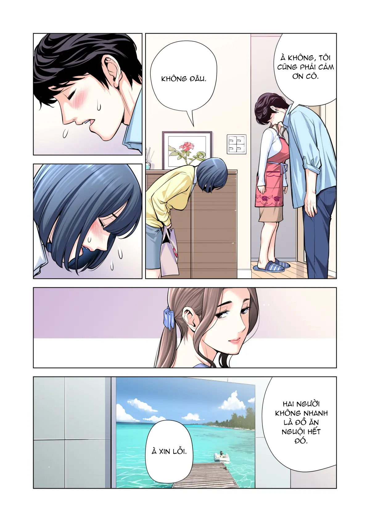 Đọc truyện hentai Bà chị có chồng ở tổ dân phố rất gợi tình 3: Bữa ăn của người có chồng - Oneshot