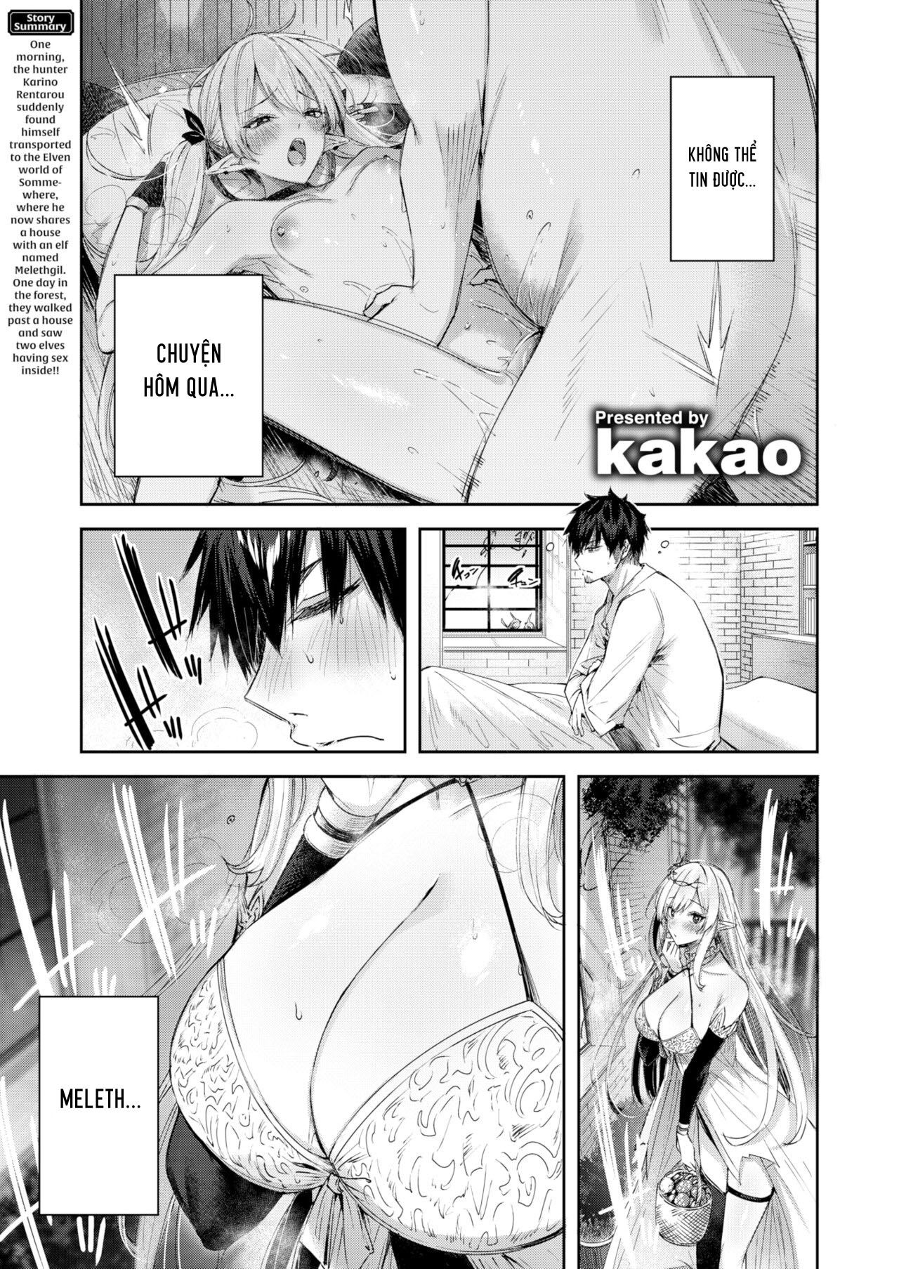 Đọc truyện hentai Anh chàng thợ săn và cô yêu tinh may mắn - Chap 2