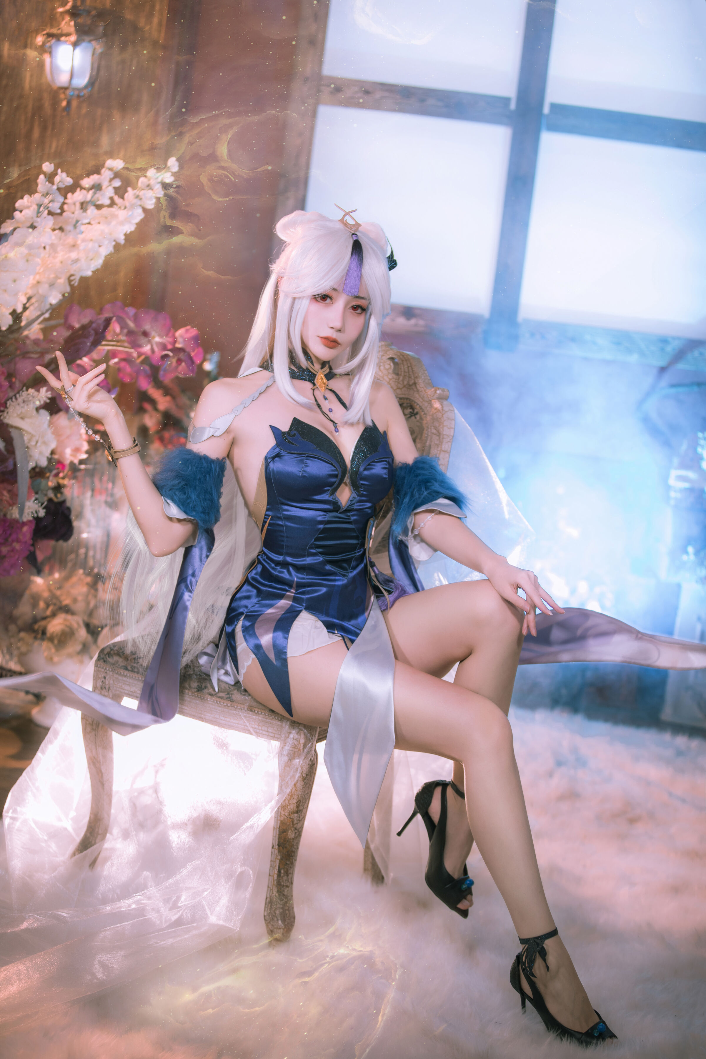 Đọc truyện hentai Tuyển tập Albums siêu phẩm Cosplay - Chap 376 - KisaragiAsh - Váy dạ hội hoa lan Ningguang