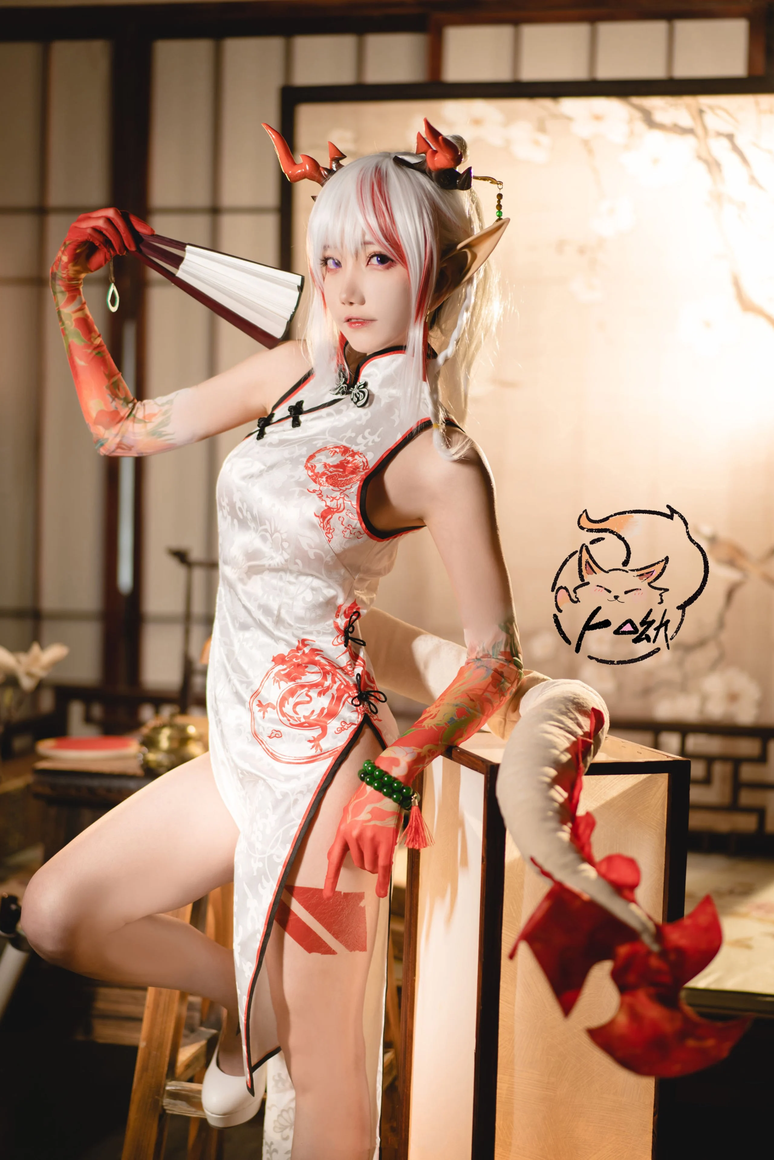 Đọc truyện hentai Tuyển tập Albums siêu phẩm Cosplay - Chap 632 - Bu You Mikon - Cheongsam Happy