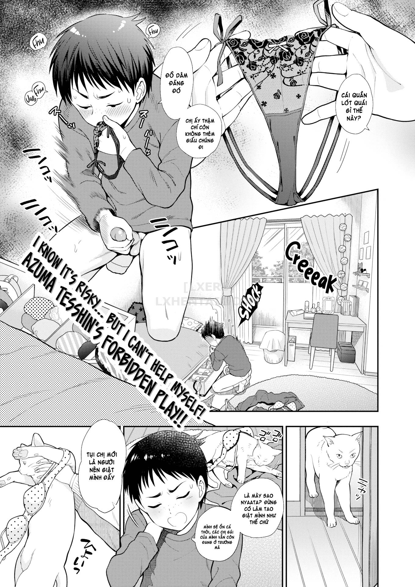 Đọc truyện hentai Doutei Otouto to Bitch Ane - Chap 1