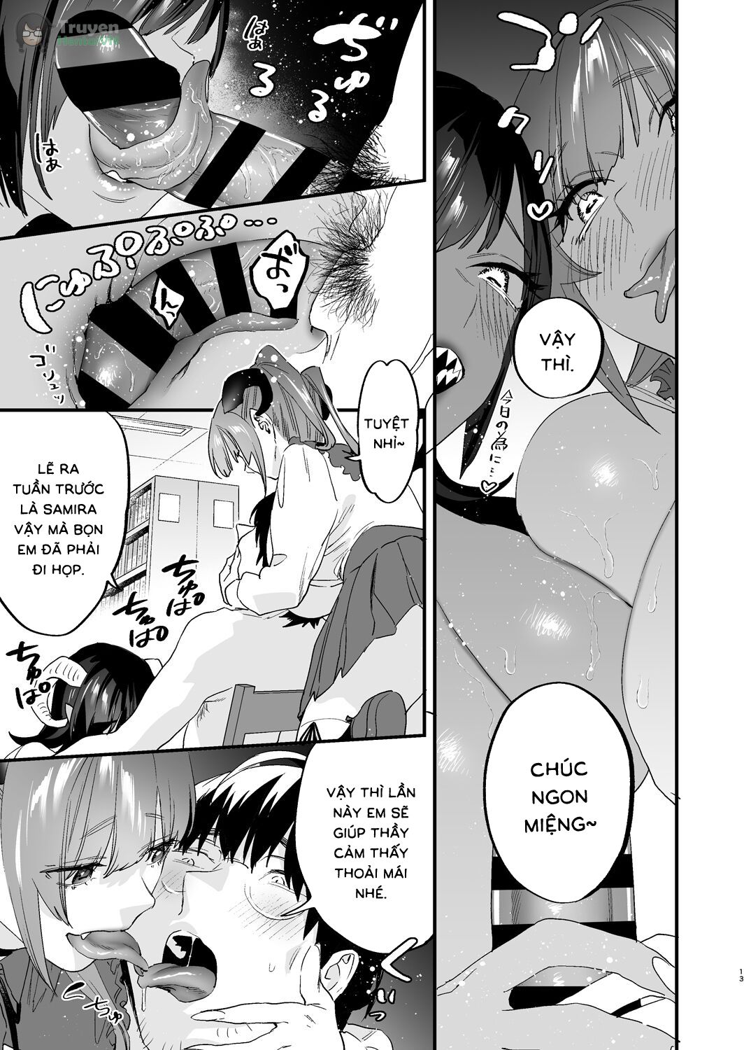 Đọc truyện hentai Koukan Ryuugakusei -Succubus-tachi to Boku - Oneshot