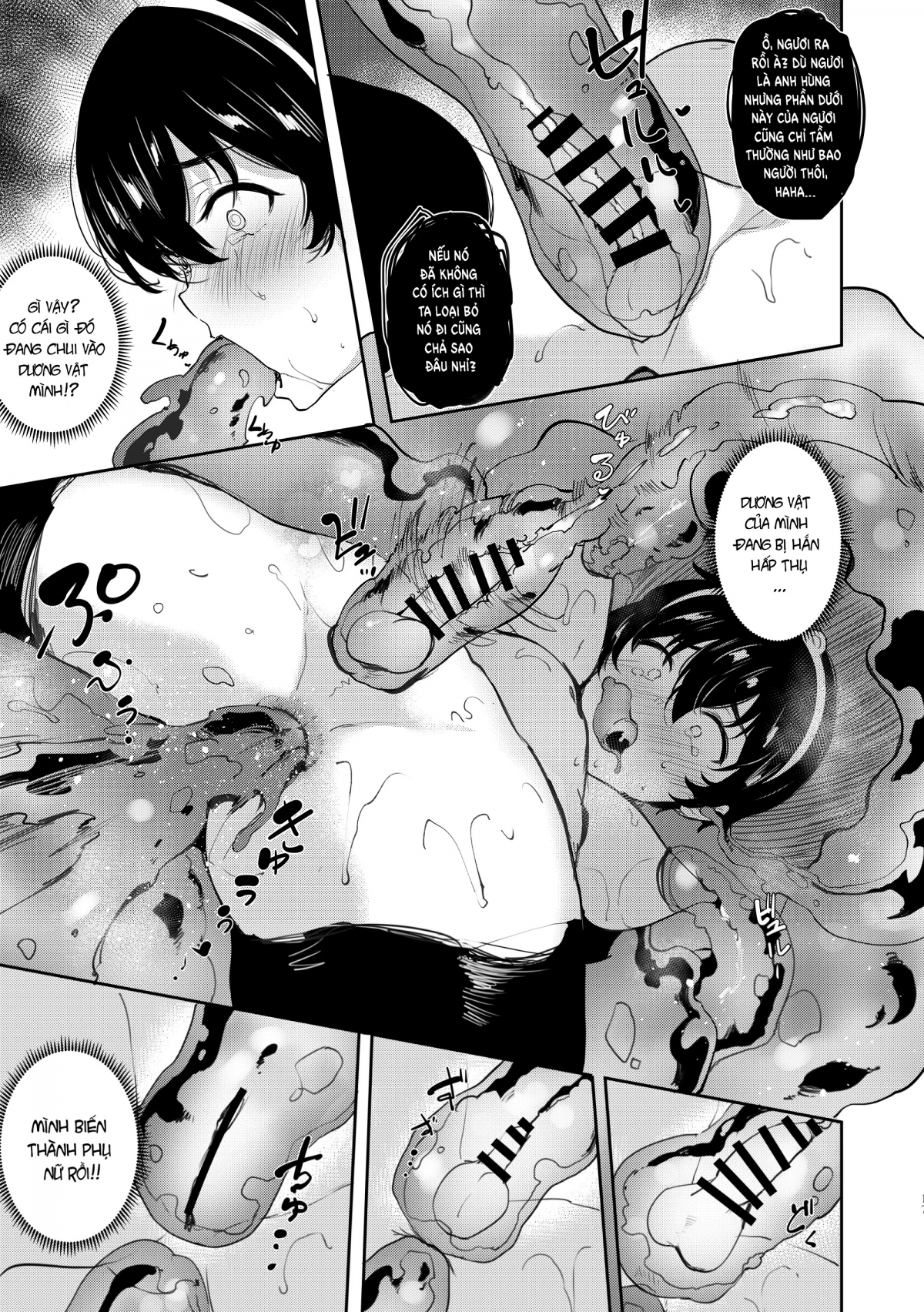 Đọc truyện hentai Anh hùng lạc vào thế giới tà ác - Oneshot