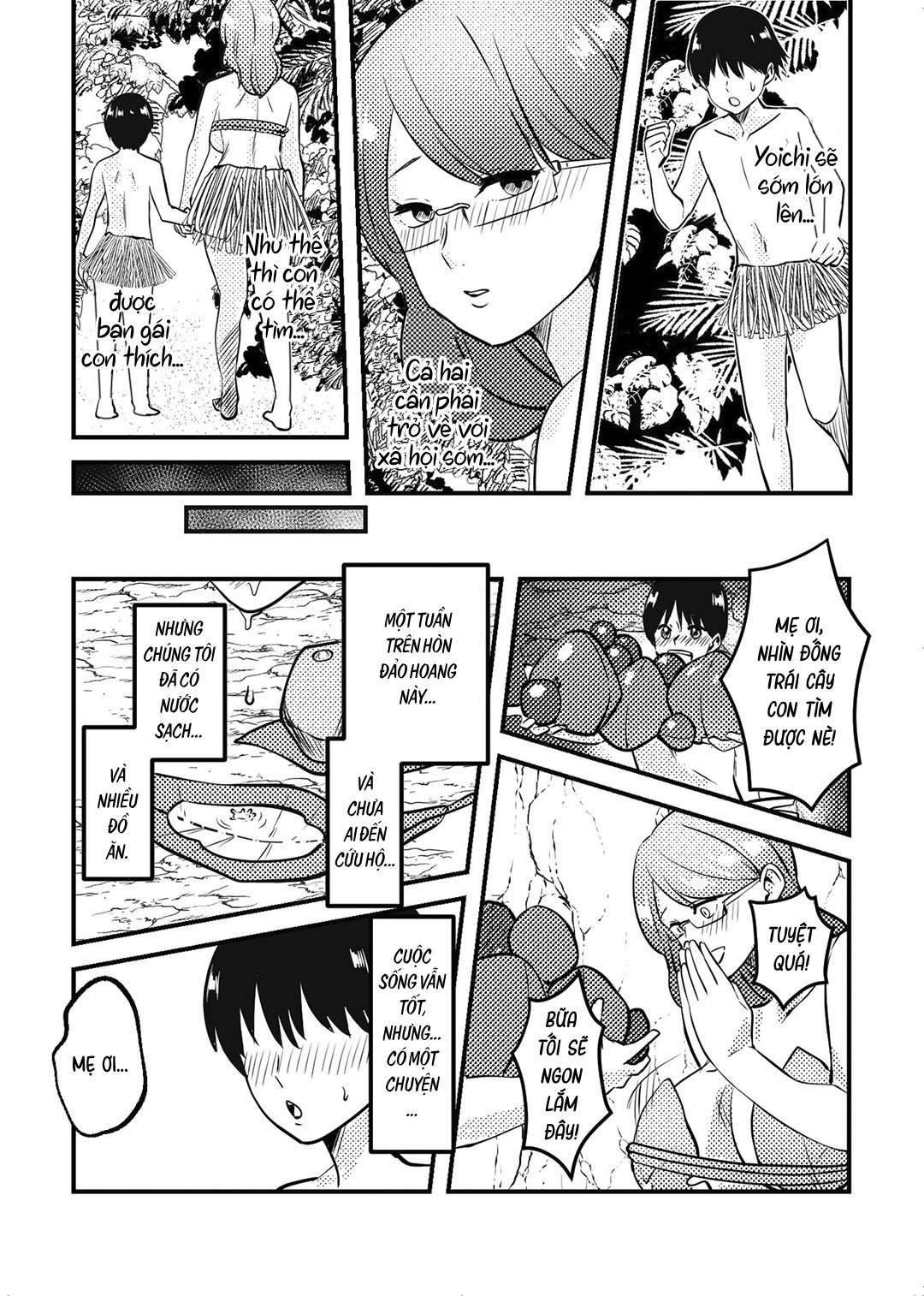 Đọc truyện hentai Mẹ và con trai dạt vào hoang đảo - Oneshot