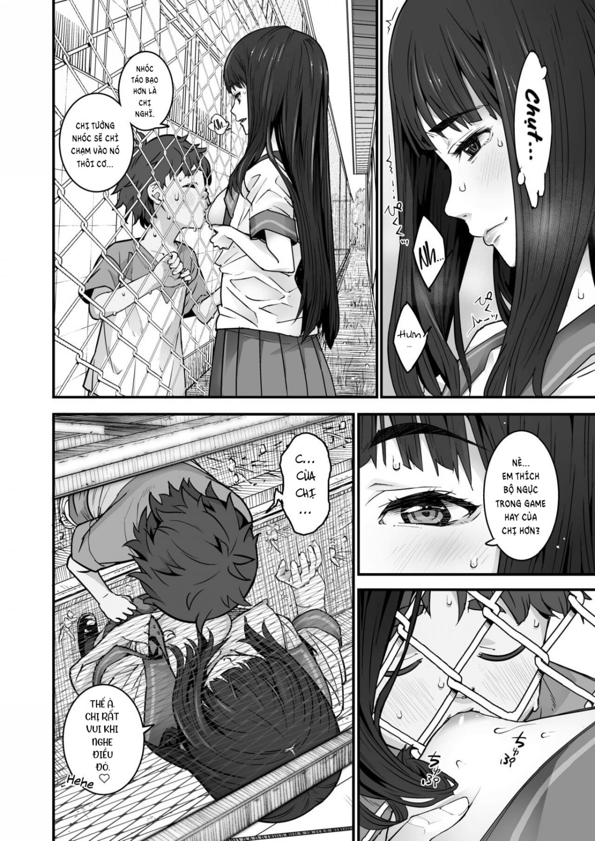 Đọc truyện hentai Ký ức ngày hè qua hàng rào lưới thép - 1 Bắn