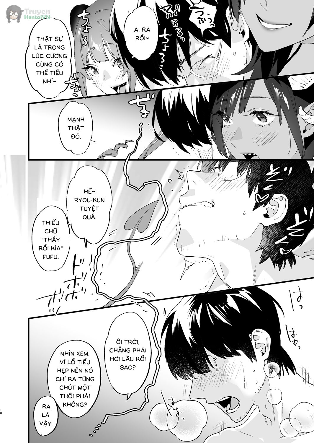 Đọc truyện hentai Koukan Ryuugakusei -Succubus-tachi to Boku - Oneshot
