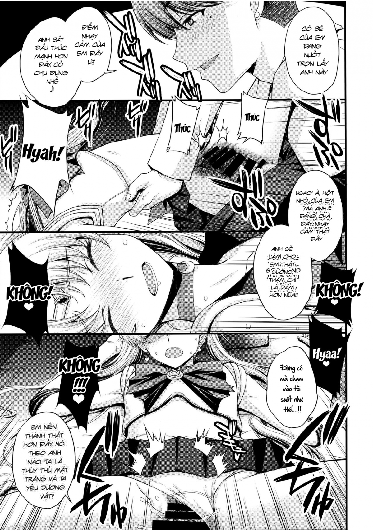 Đọc truyện hentai Usagi no Junjou! Chin Make Bishoujo Senshi! - Đạo tàn bụ âyy (●♡∀♡)