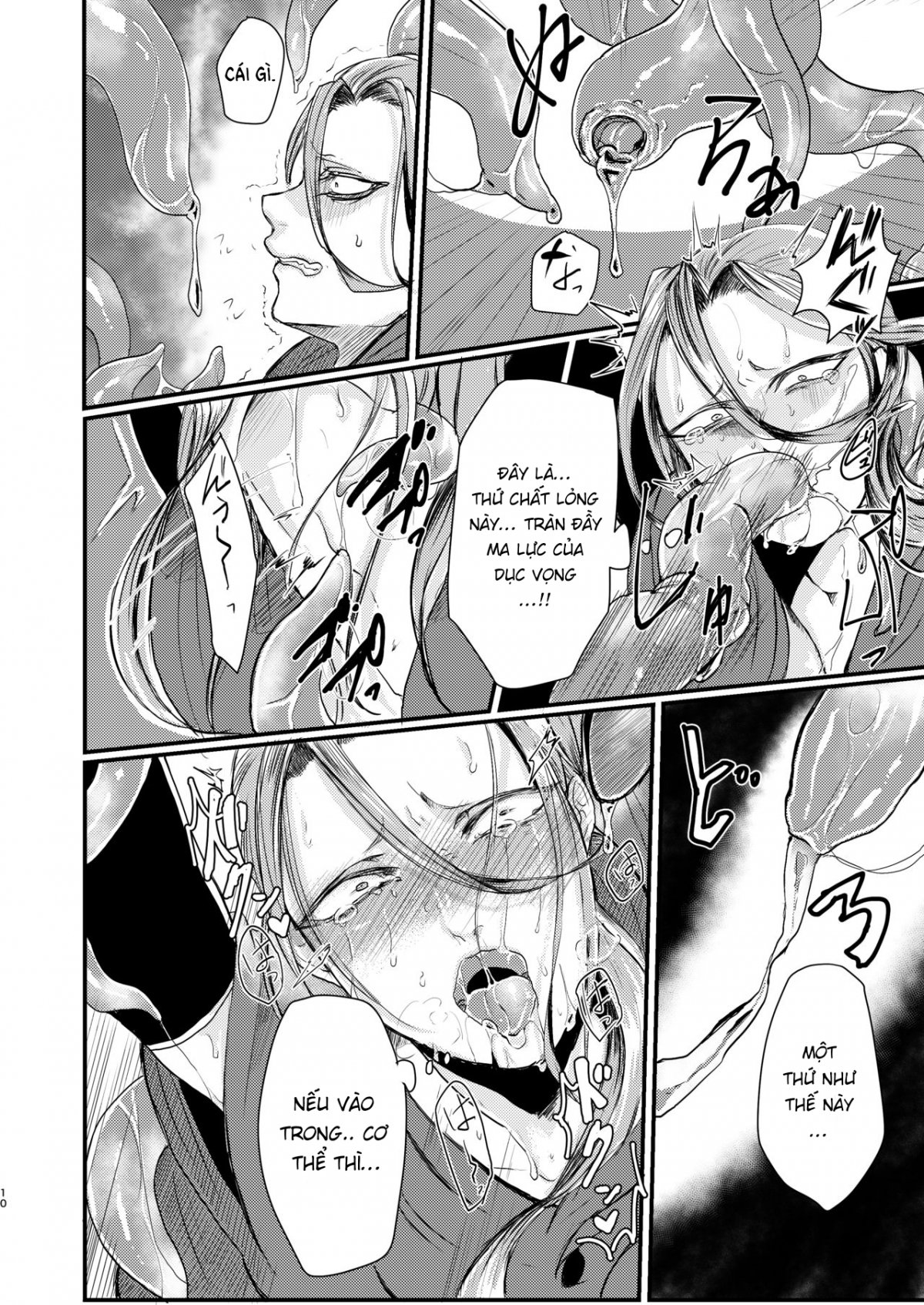 Đọc truyện hentai Câu chuyện về nam pháp sư bị xúc tu chơi Oneshot