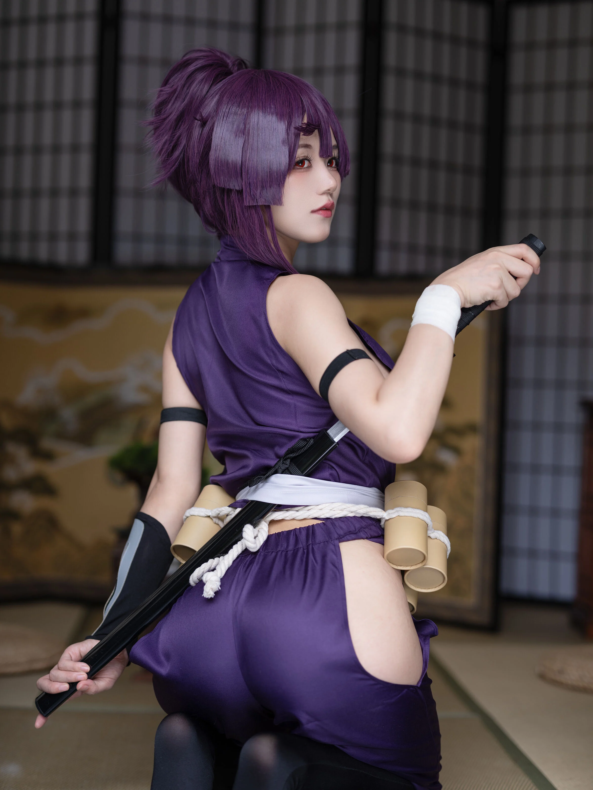 Đọc truyện hentai Tuyển tập Albums siêu phẩm Cosplay - Chap 233 - Ogura Chiyo w - Yuzuriha hell raku gang