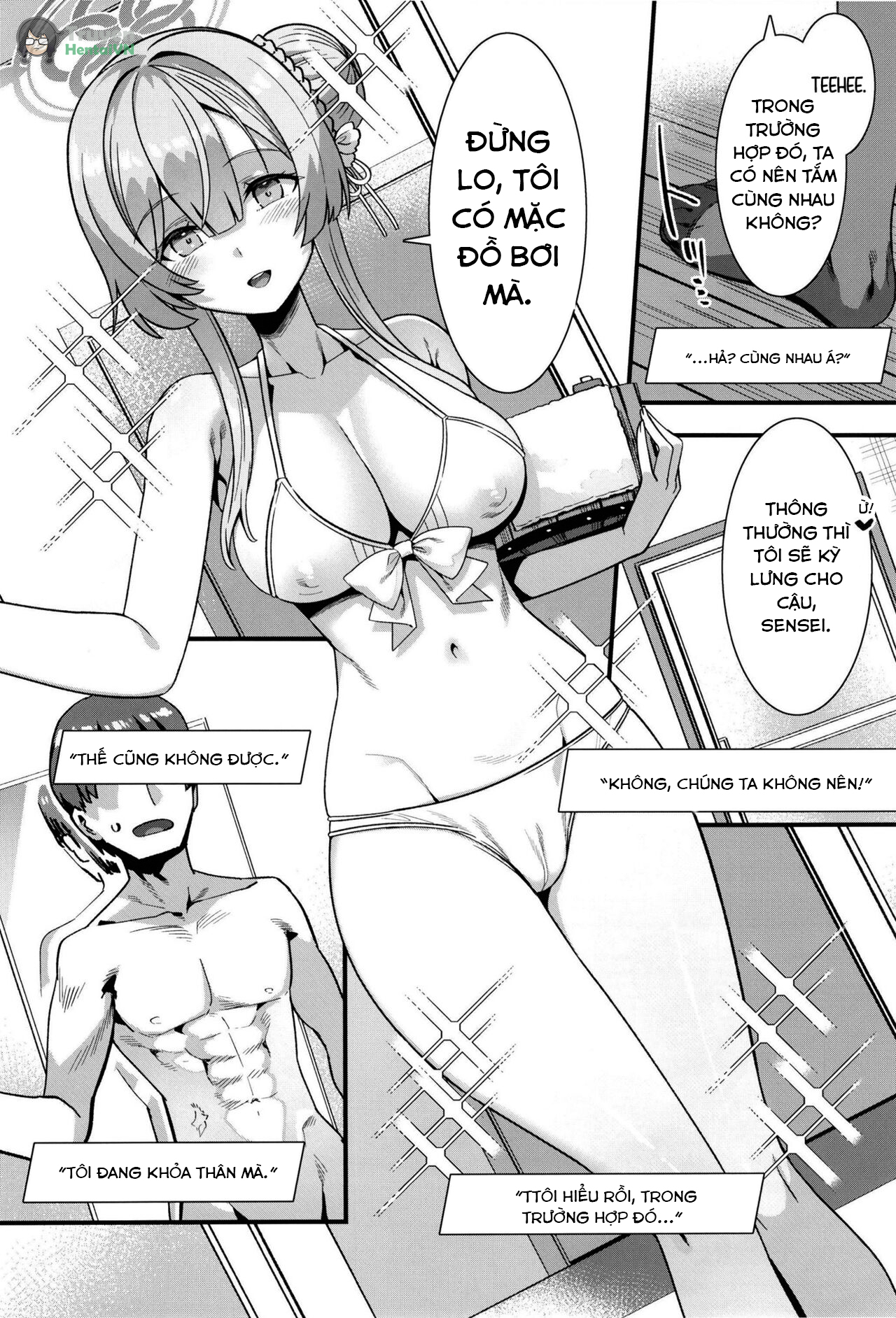 Đọc truyện hentai Thực hành khóa học làm  vợ đảm đang - oneshot