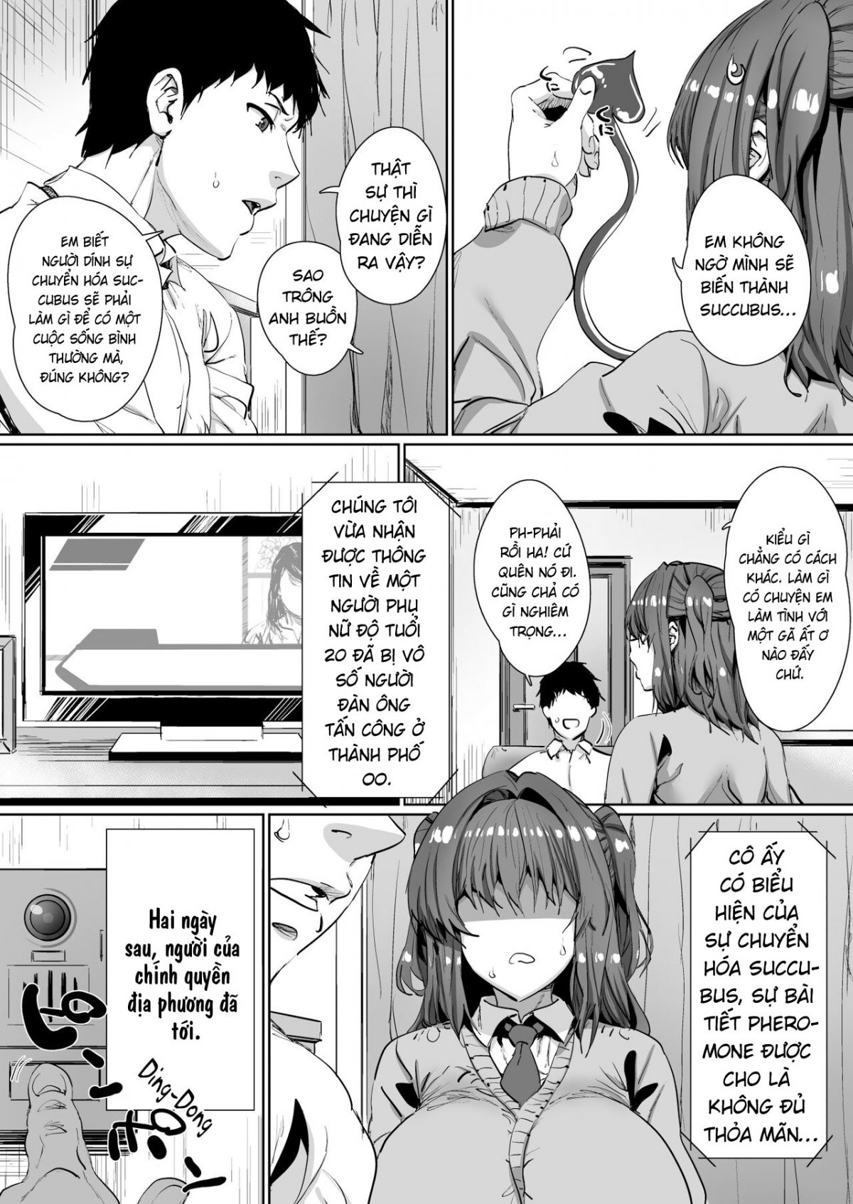 Đọc truyện hentai Onnanoko ga Aru Hi Totsuzen Succubus ni Natte Shimau Sekai no Hanashi - Oneshot