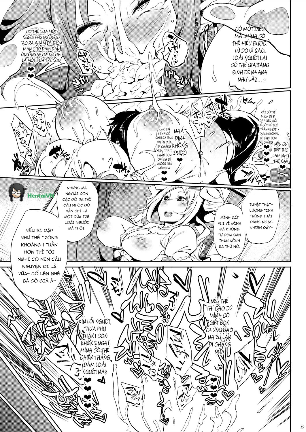 Đọc truyện hentai Sở thích ăn cặc của quái vật 3 đầu oneshot