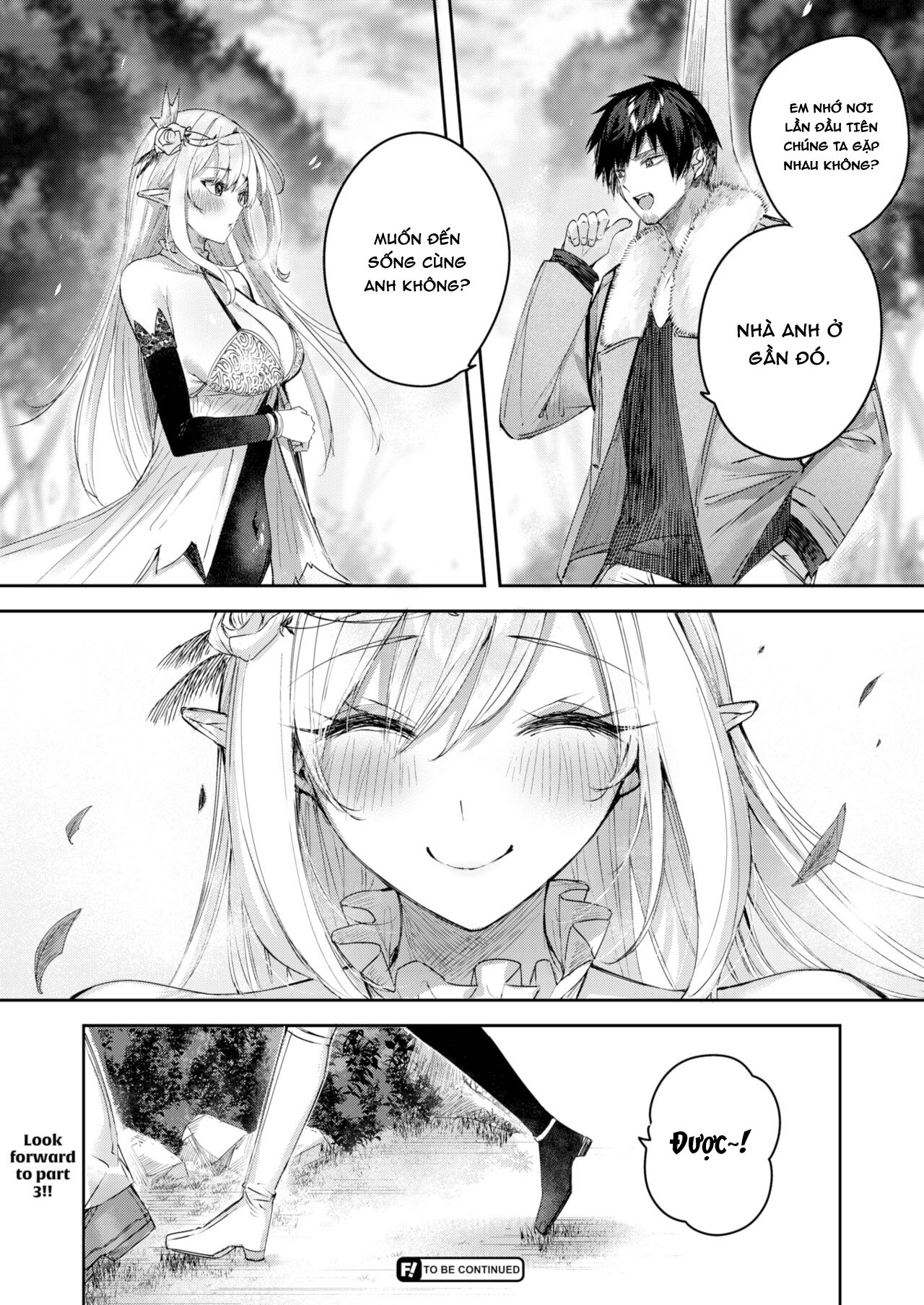 Đọc truyện hentai Anh chàng thợ săn và cô yêu tinh may mắn - Chap 2