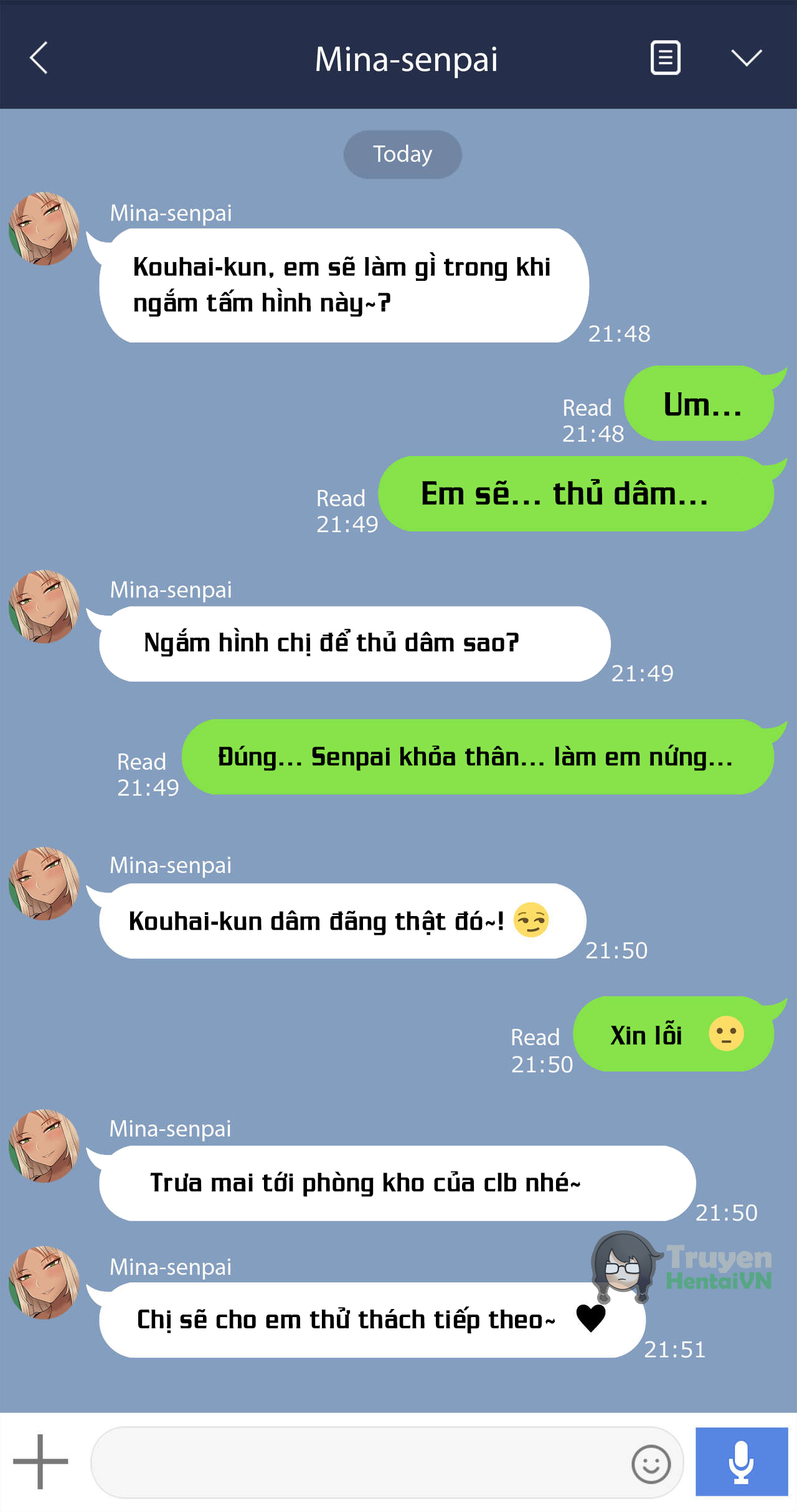 Đọc truyện hentai Mina Senpai - Oneshot