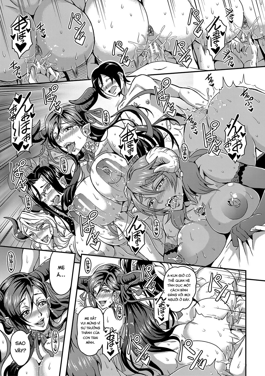 Đọc truyện hentai Boku to Succubus Mama-tachi to no Harem Life - Chap 1