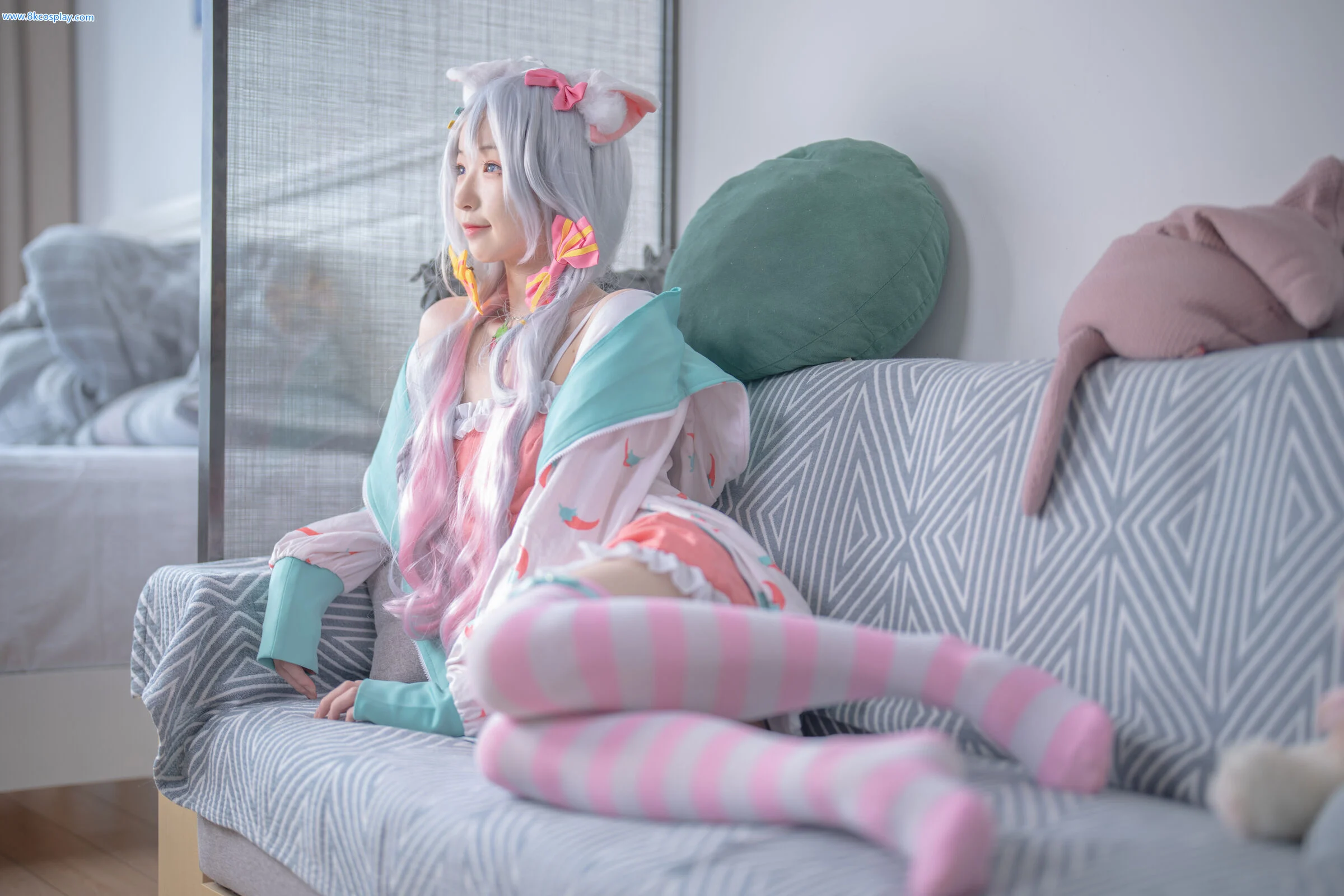 Đọc truyện hentai Tuyển tập Albums siêu phẩm Cosplay - Chap 550 - [SA_Sodium Alginate] Kagura Nana Lazy Monday