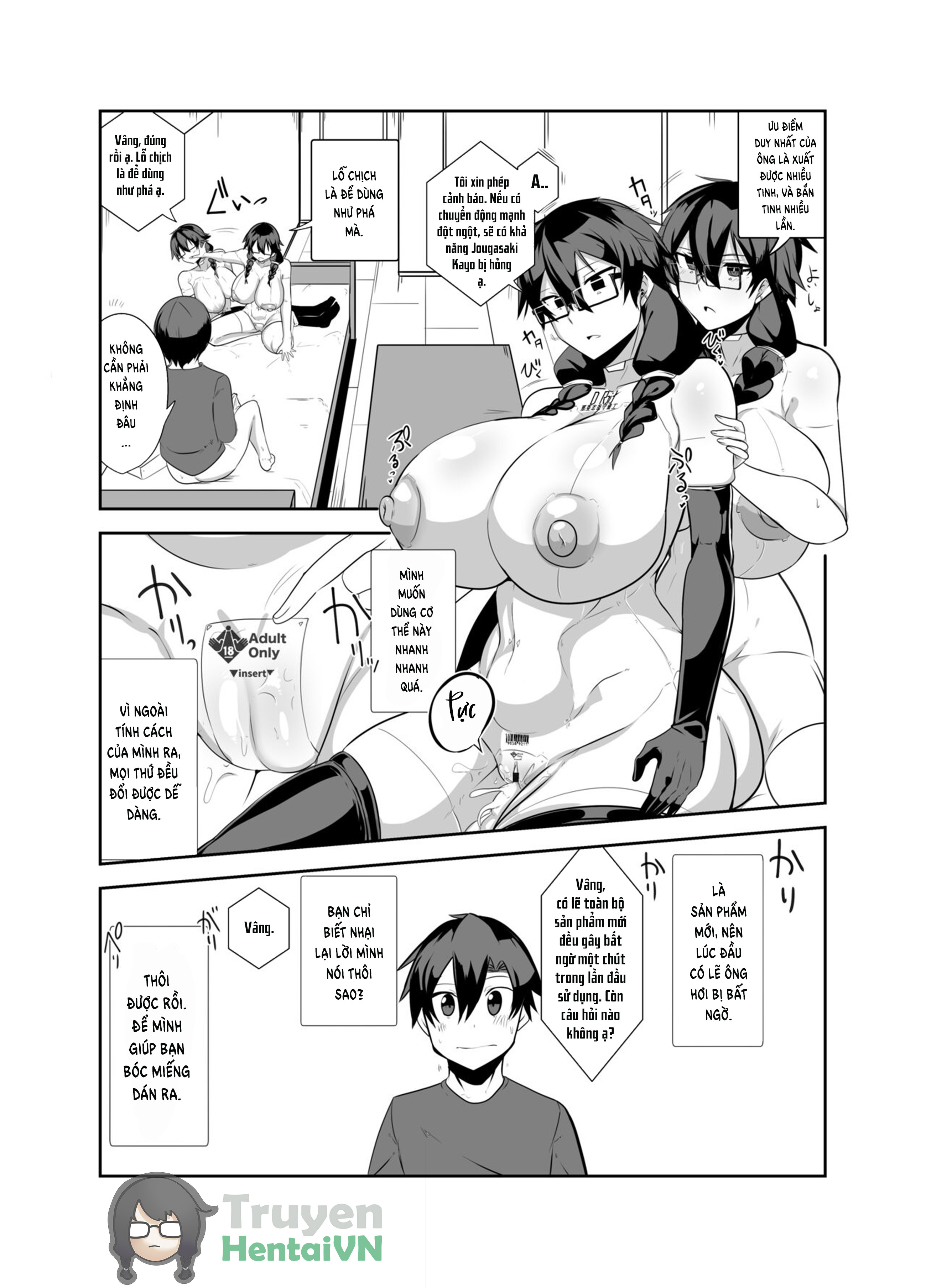 Đọc truyện hentai Android no Osananajimi Tachi to Chitsu Onahoecchi Suru Hanashi - oneshot