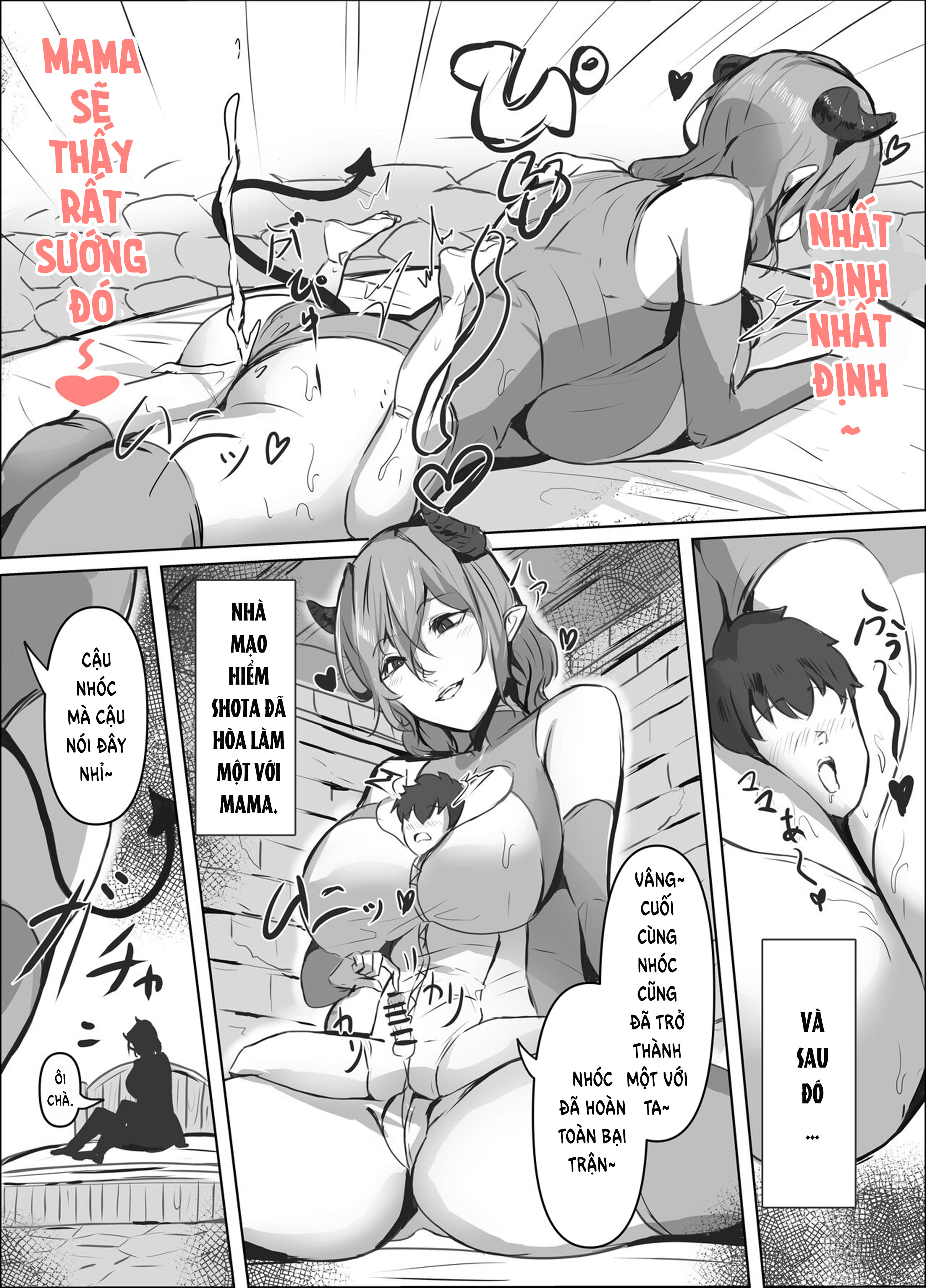 Đọc truyện hentai Micchaku Sakusei Mama Succubus - oneshot