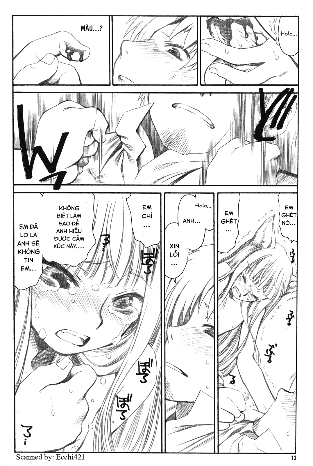 Đọc truyện hentai Shiawase o Ushinau Naraba Kinyoku Nado Gu no Kocchou (Sói và gia vị) - Oneshot