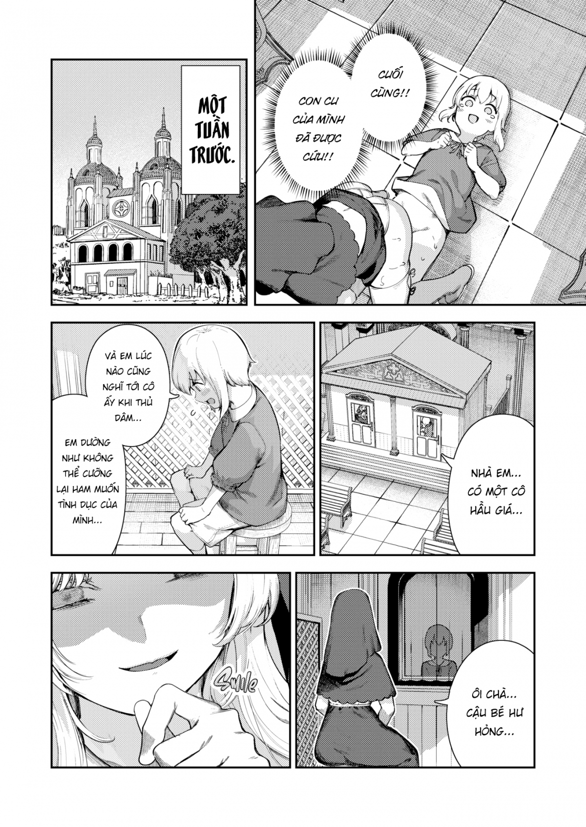 Đọc truyện hentai Xuất tinh tại phòng thú tội - Oneshot