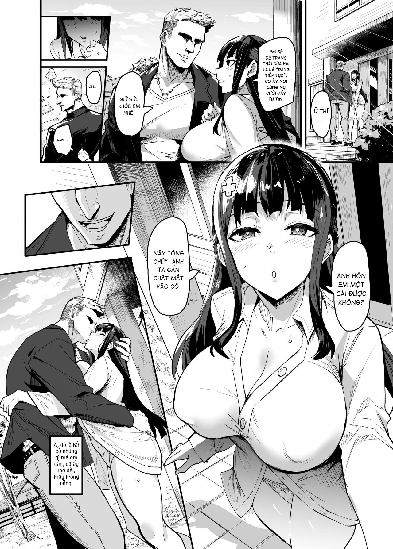 Đọc truyện hentai Kanojo ga Gaikokujin ni Netorareru Manga Ouchi Fuck Hen - chap 4