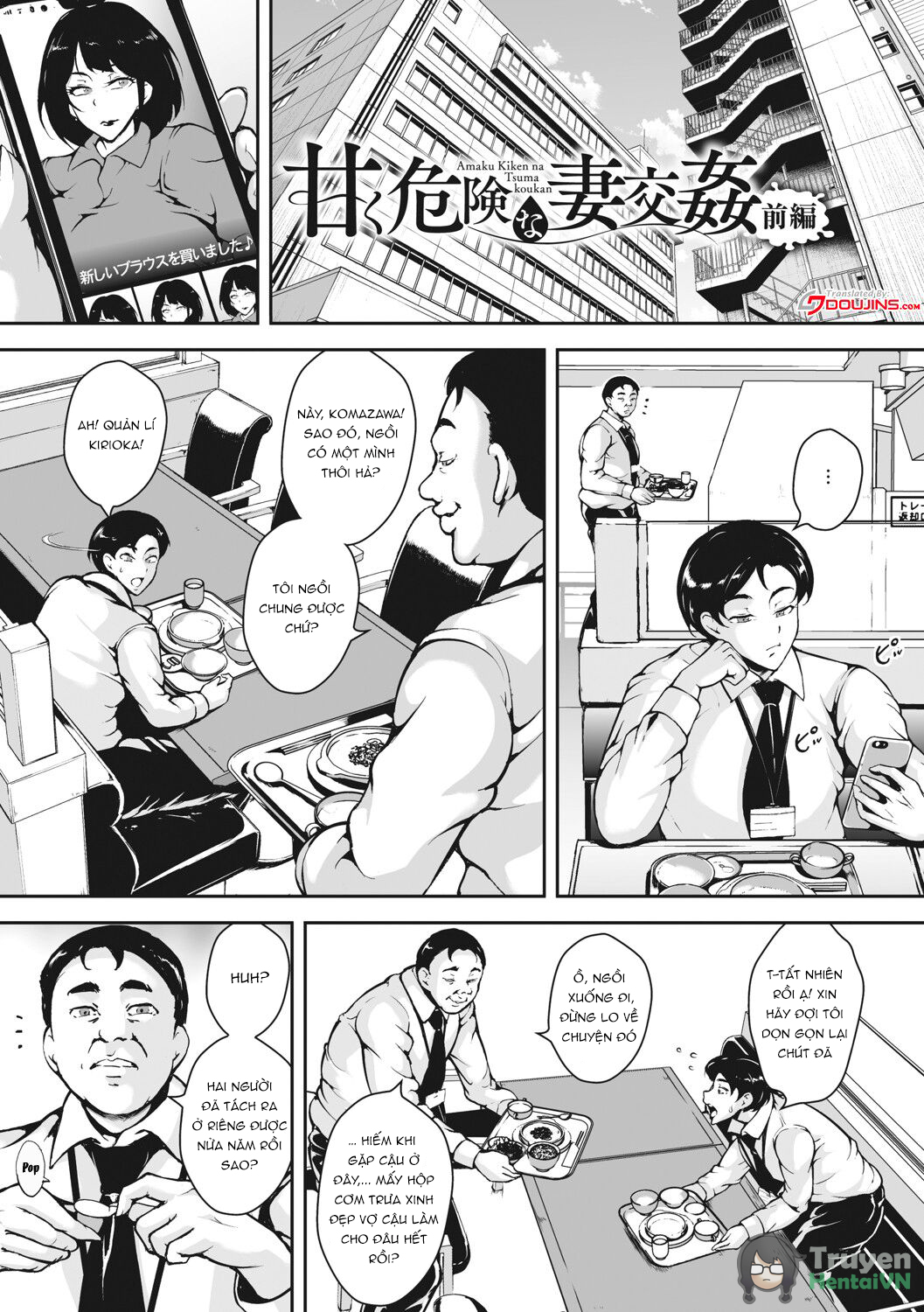 Đọc truyện hentai Akaneiro ni Modaeru Hitozuma - Wife Writhing in Madder - Oneshot