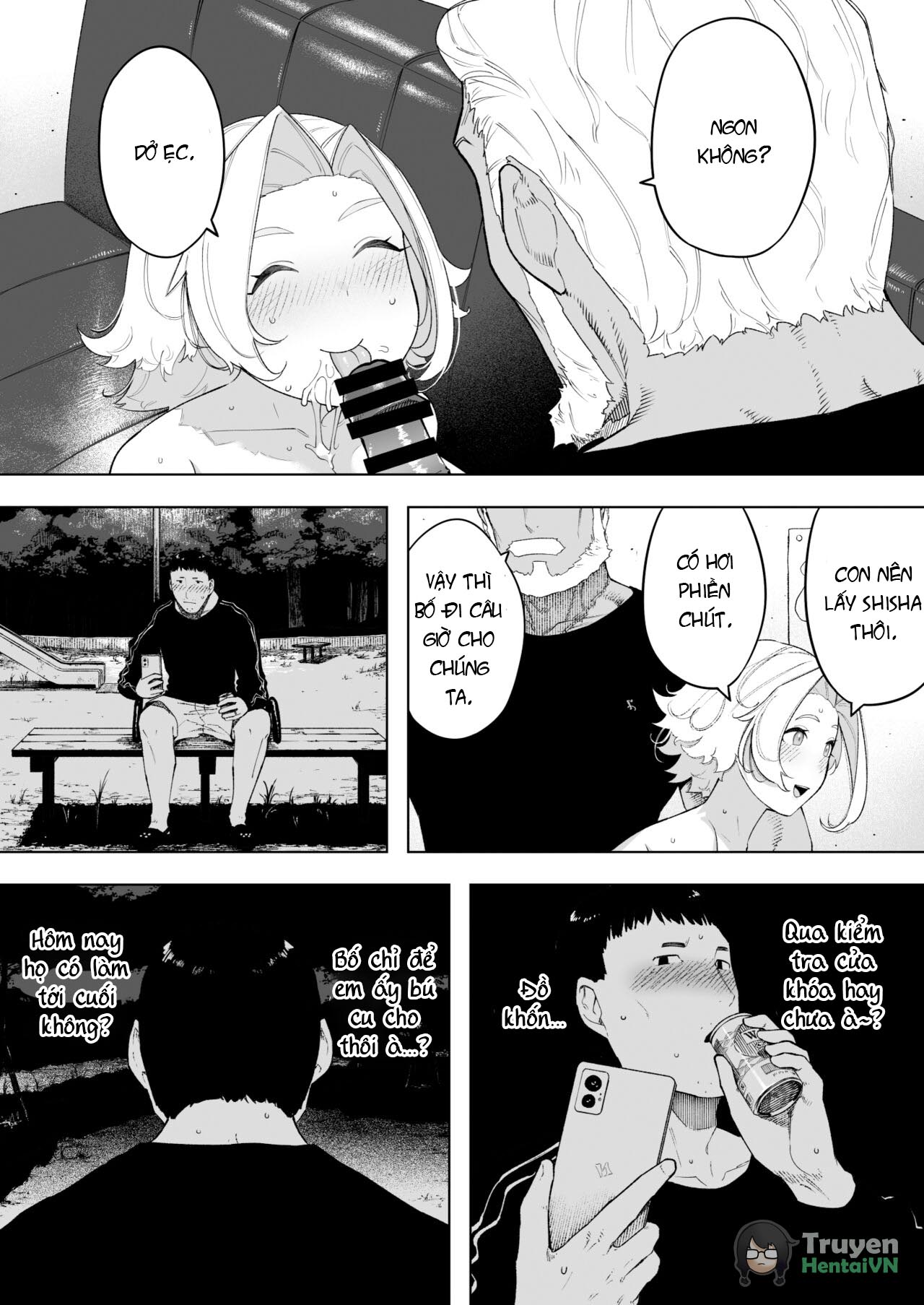 Đọc truyện hentai Bố chồng cùng con cụp ngon nghẻ - oneshot