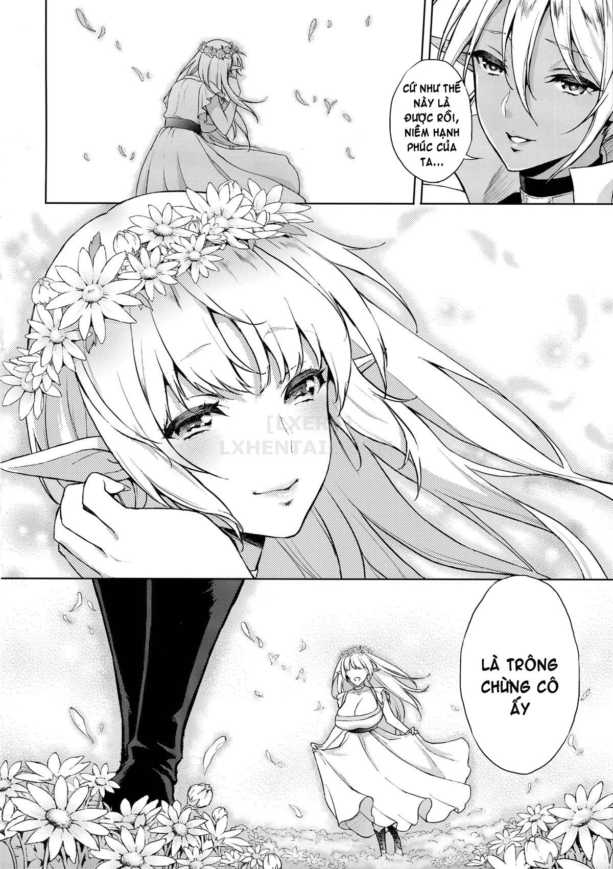 Đọc truyện hentai Elf No Hime Wa Kairaku Ni Naku - Oneshot