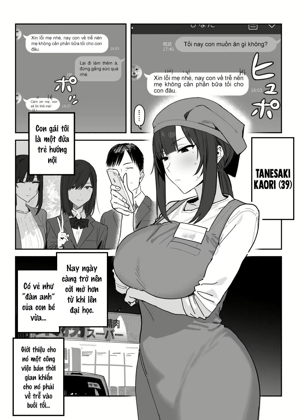 Đọc truyện hentai Tanesaki Kaori (39) ra mắt phim Jav thay con gái yêu! - Chap 1