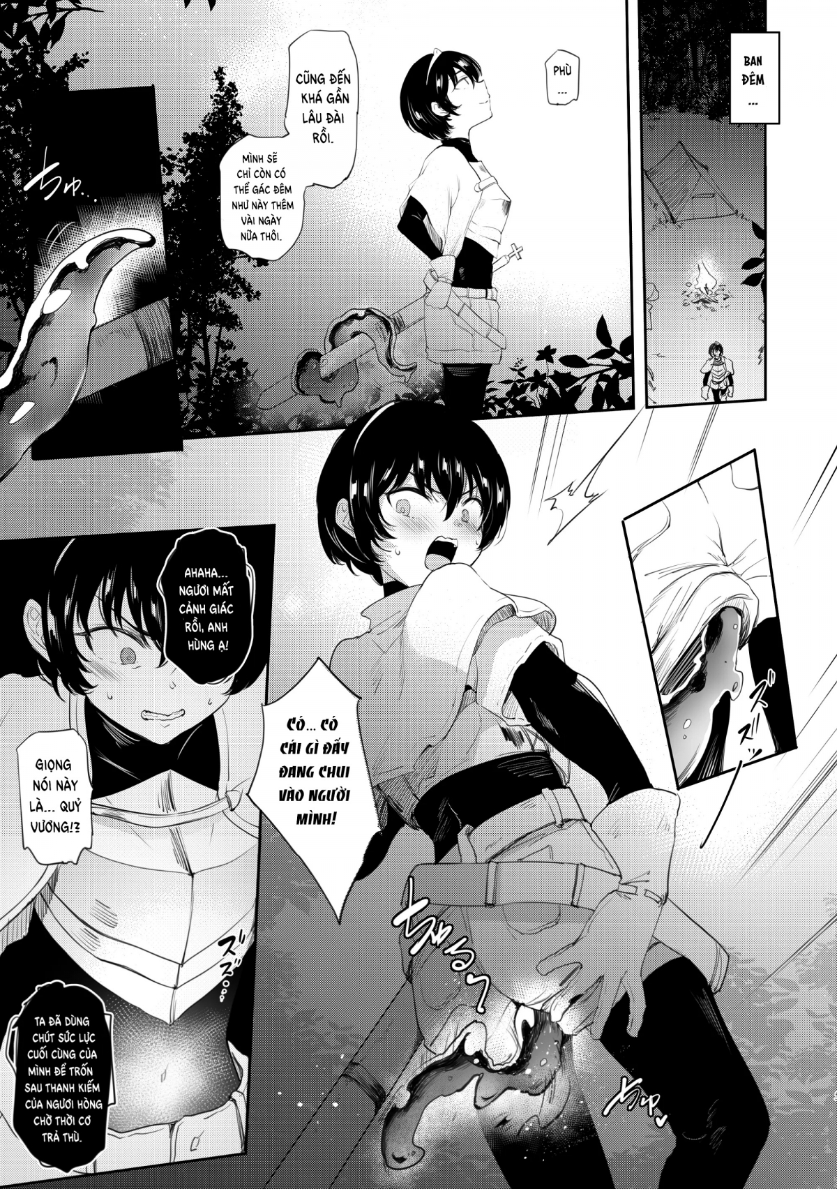 Đọc truyện hentai Anh hùng lạc vào thế giới tà ác - Oneshot