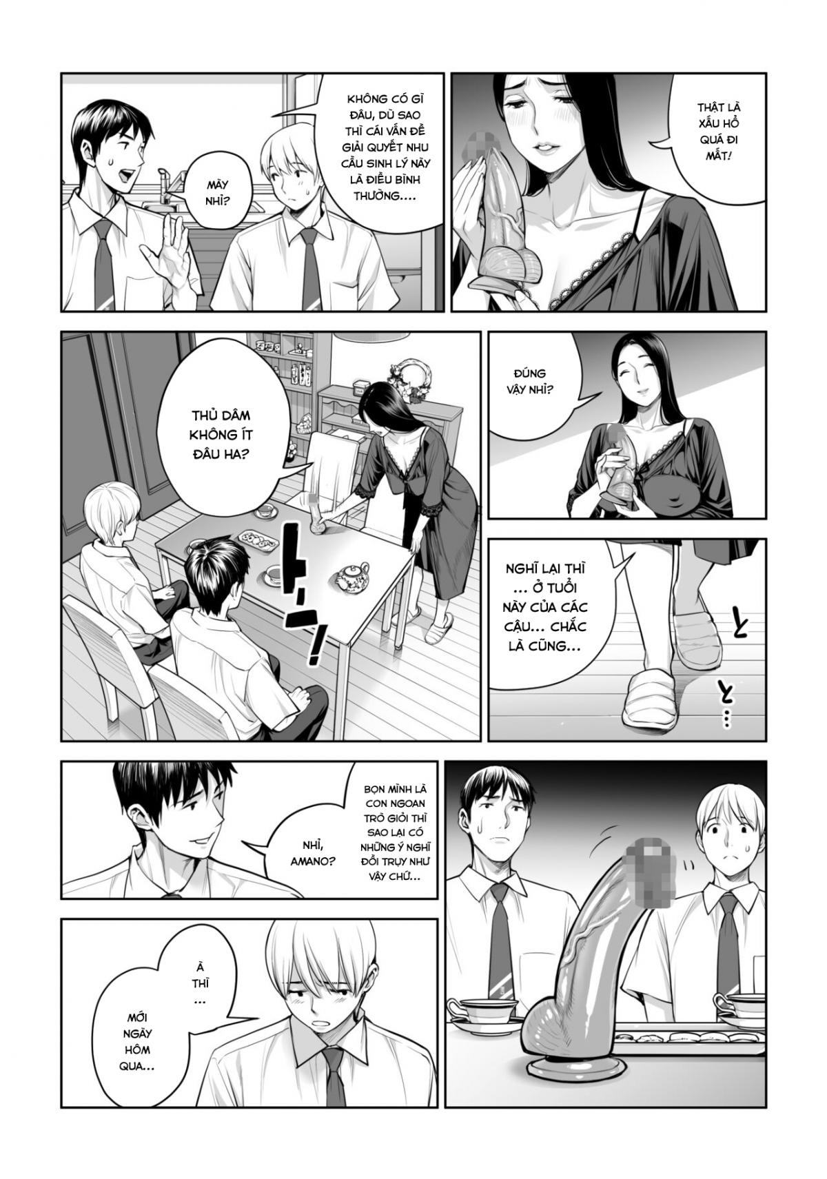 Đọc truyện hentai Kurokami Onna no Fudeoroshi ~Himitsu no Heya de Nakadashi Sasete Ageru wa~ - Oneshot