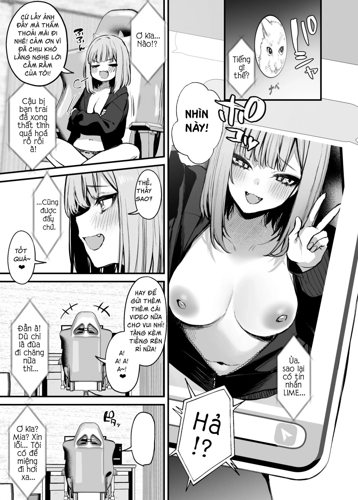 Đọc truyện hentai Làm tình với zai trên mạng - Oneshot