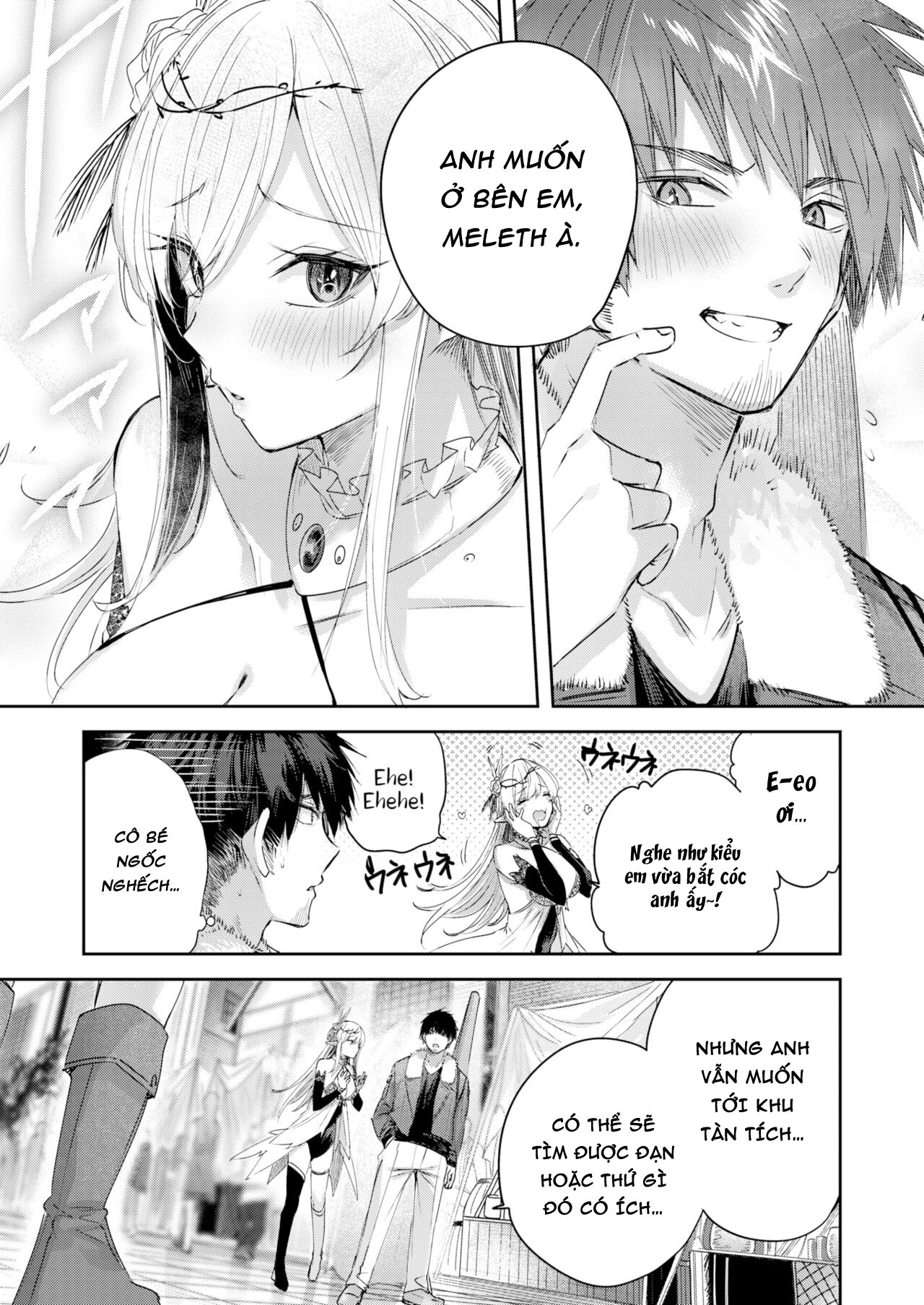 Đọc truyện hentai Anh chàng thợ săn và cô yêu tinh may mắn - Chap 4
